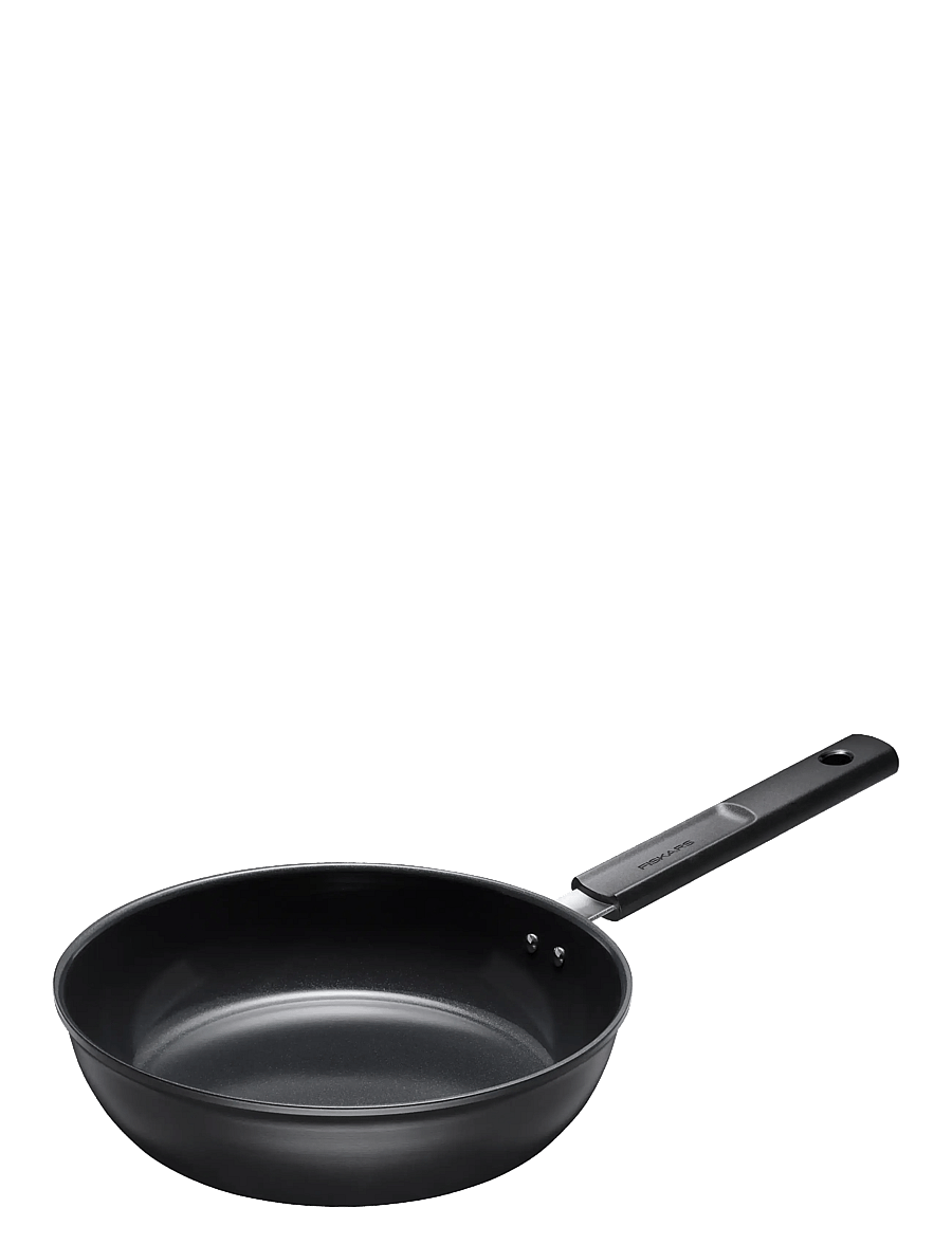 Fiskars - Hard Face sauté pan 24cm w/lid - paistokasarit - black - 2