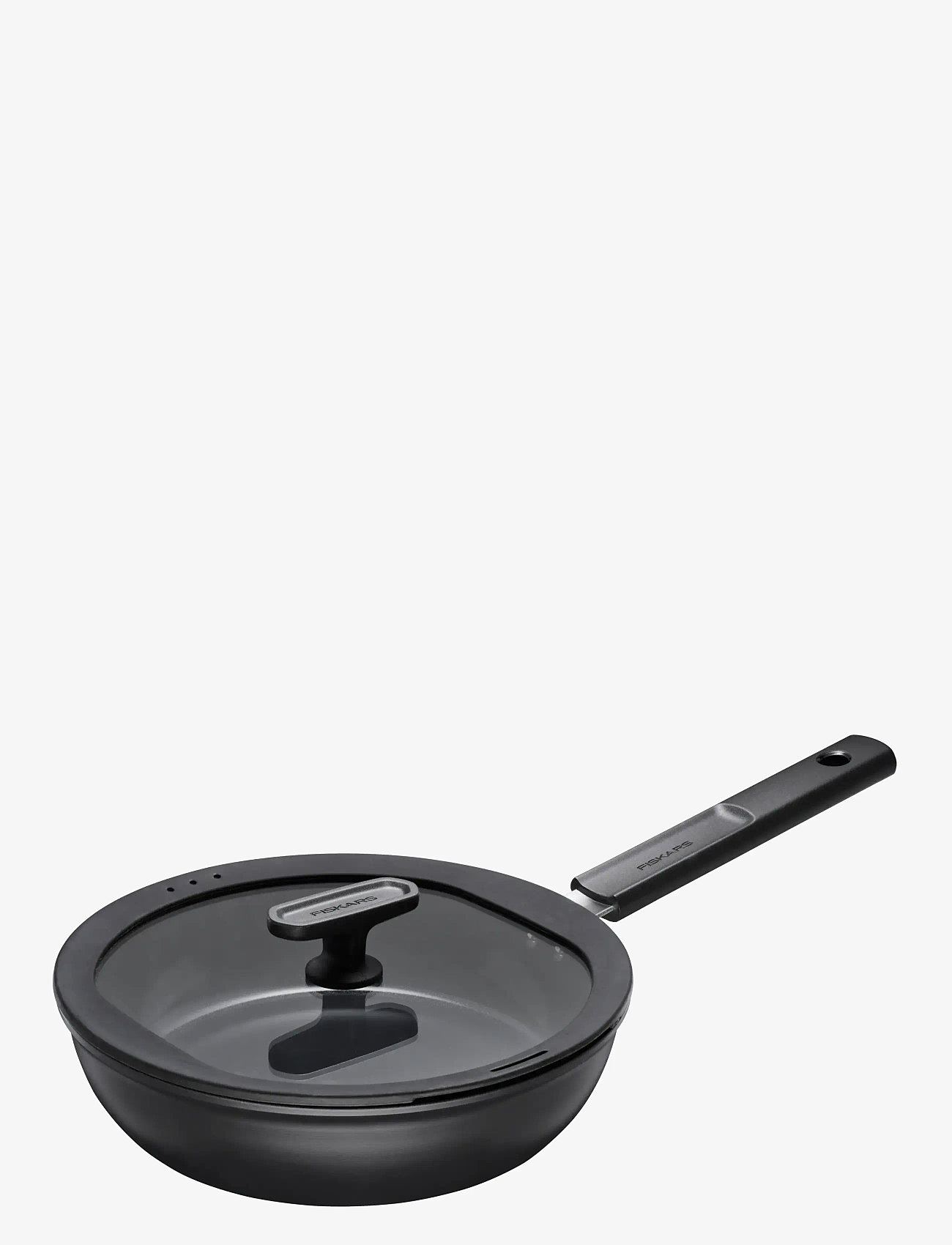Fiskars - Hard Face sauté pan 24cm w/lid - schmorpfannen & sauteusen - black - 3