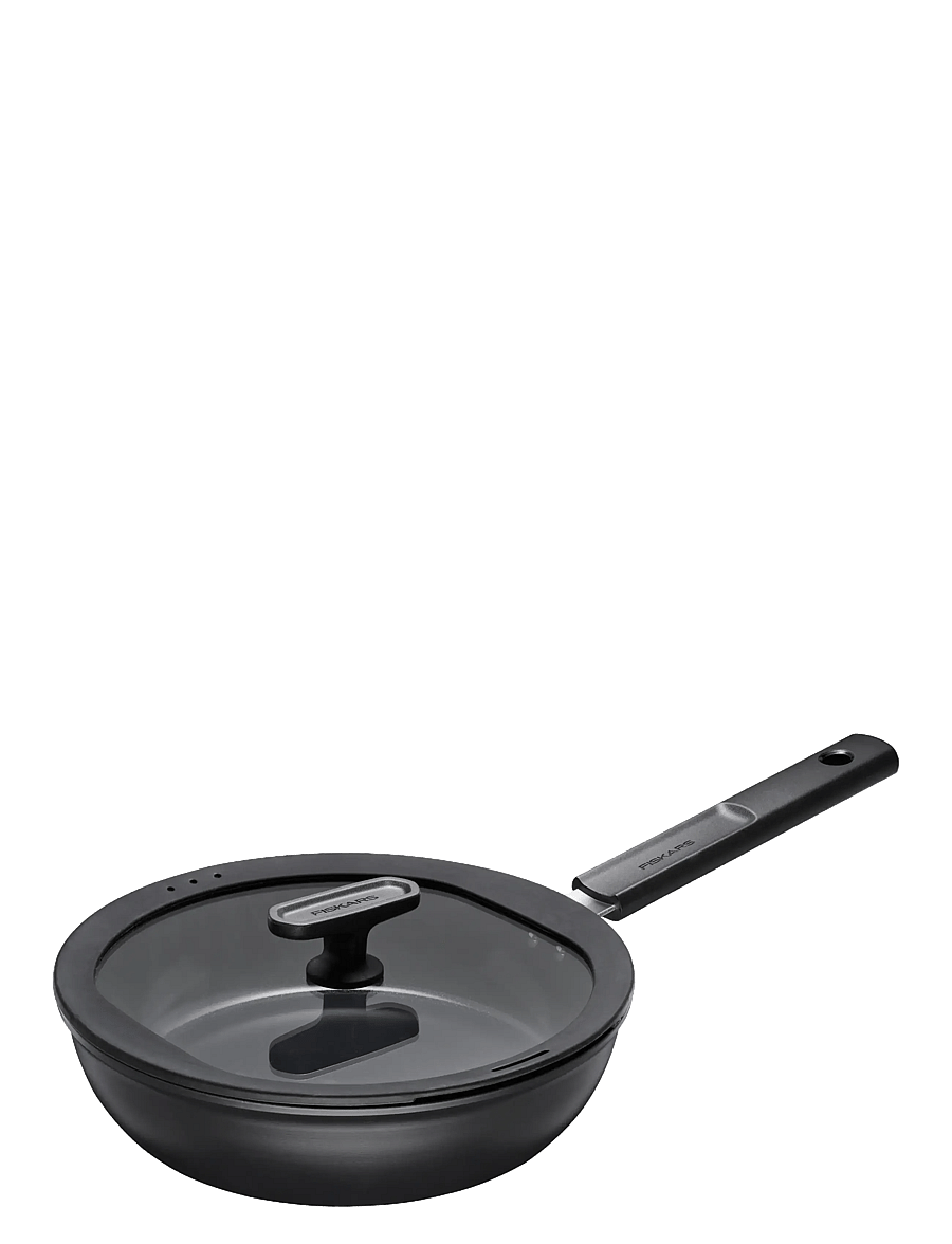 Fiskars - Hard Face sauté pan 24cm w/lid - paistokasarit - black - 3