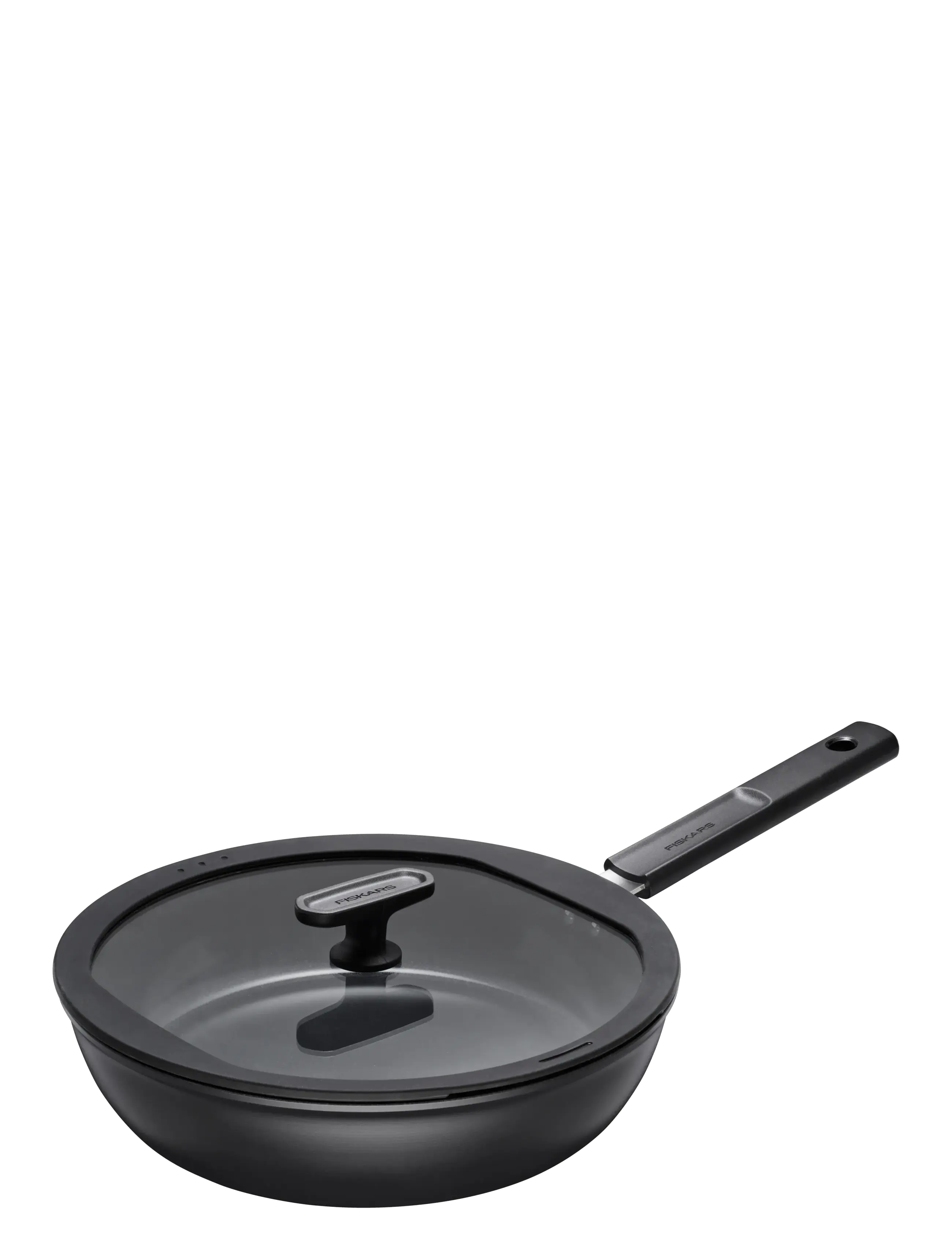 Fiskars - Hard Face sauté pan 28cm w/lid - black - 2