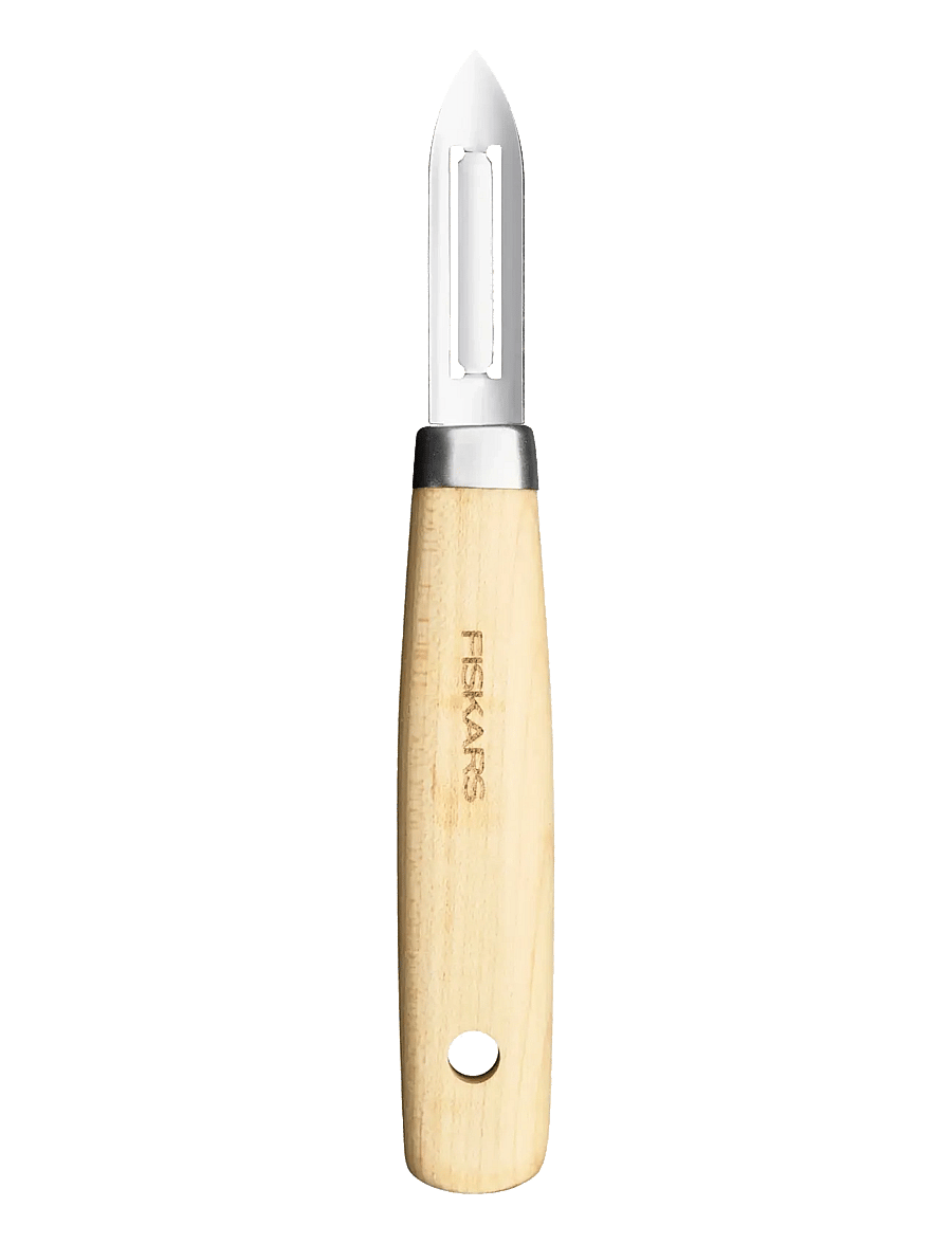 Fiskars - Folken Peeler fixed blade FSC - kartoffelschäler - wood - 0