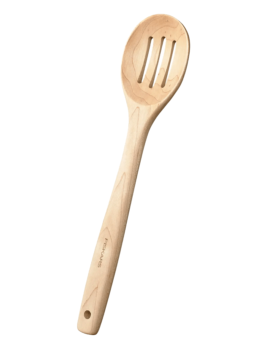 Fiskars - Folken Spoon with grooves FSC - löffel & schöpflöffel - wood - 1