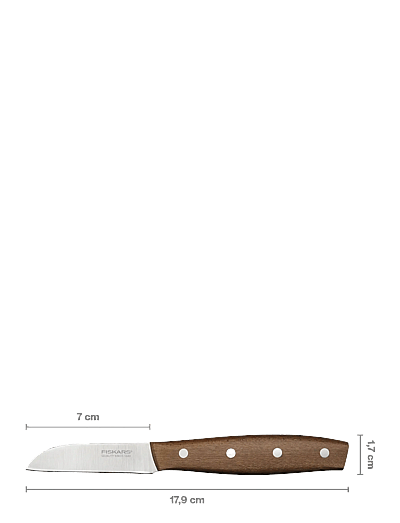 Fiskars Folken Peeling knife 7cm FSC - Couteaux de cuisine et accessoires pour couteaux - WOOD/SILVER / natural