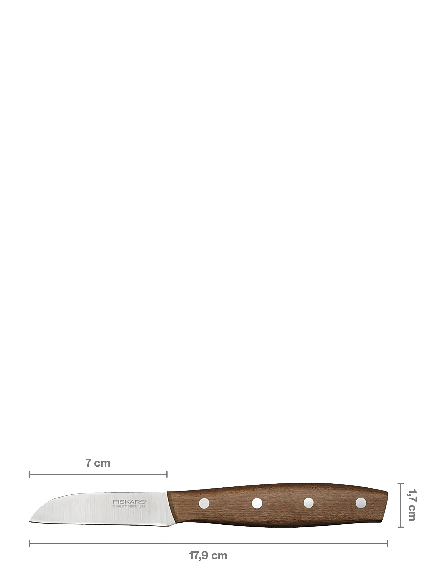 Fiskars - Folken Peeling knife 7cm FSC - wood/silver - 0