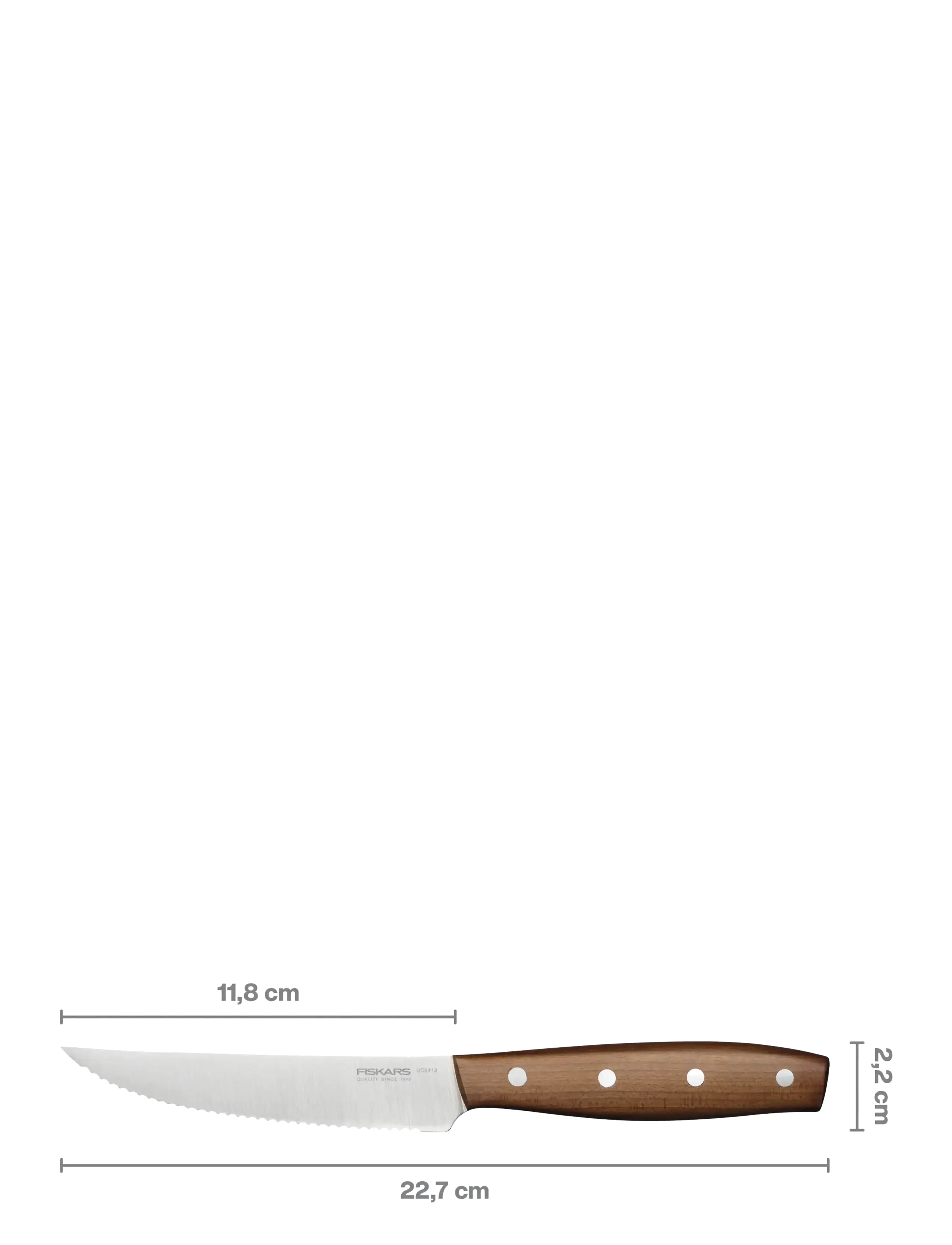 Fiskars Folken Tomato Knife 12cm Fsc, 12 cm, Knive Og Tilbehør > Grøntsagsknive, Unisex