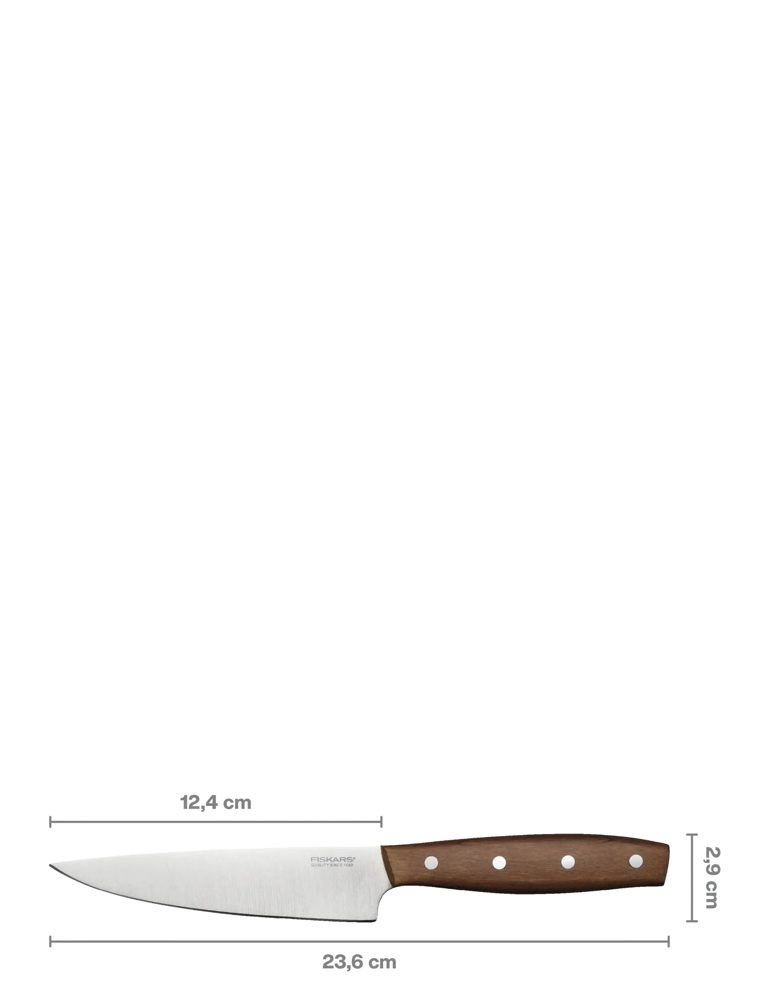 Fiskars Folken Small Cook's Knife 12cm Fsc, 12 cm, Knive Og Tilbehør > Kokkeknive, Unisex