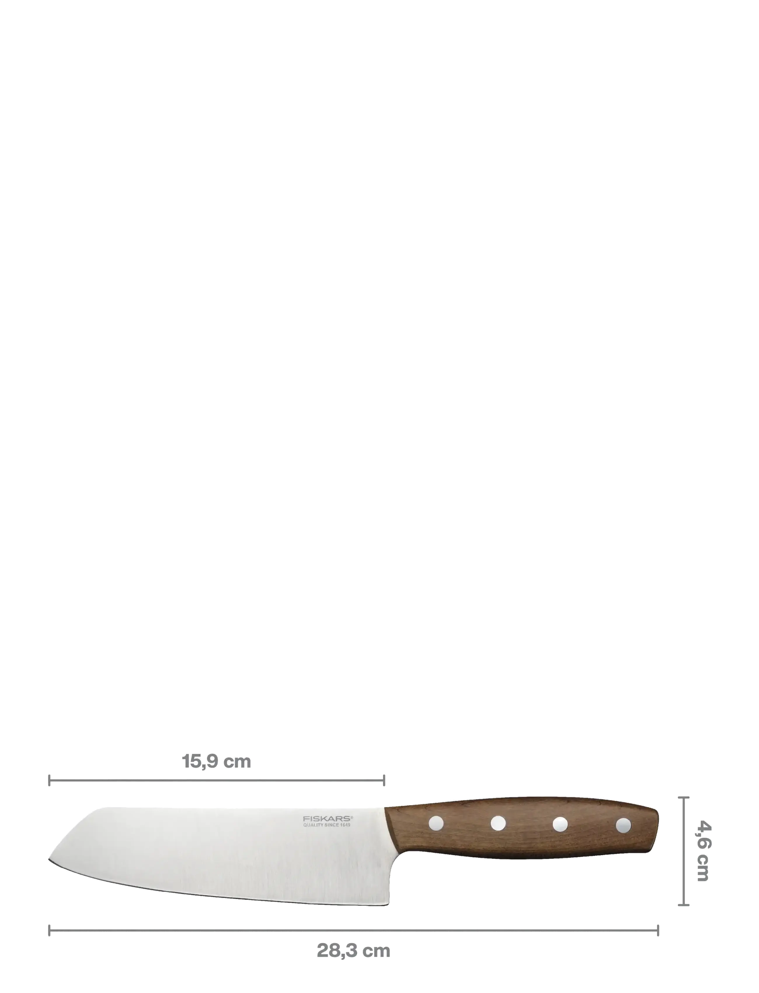 Fiskars Folken Santoku Knife 16cm Fsc, 16 cm, Knive Og Tilbehør > Santokuknive, Unisex