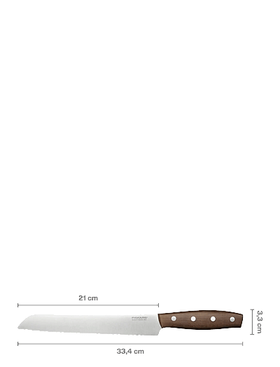 Fiskars Folken Bread knife 21cm FSC - Couteaux de cuisine et accessoires pour couteaux - WOOD/SILVER / natural