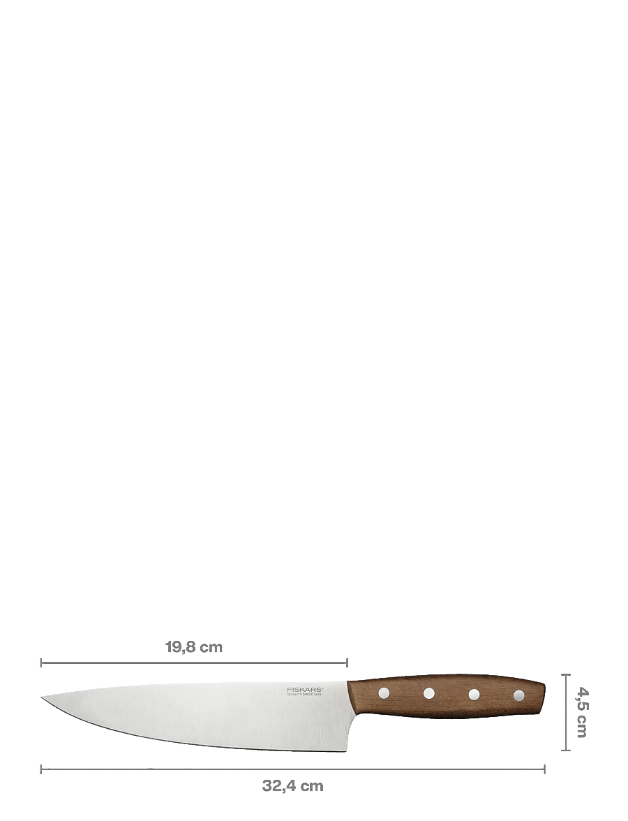 Fiskars - Folken Large Cook's knife 20cm FSC - wood/silver - 0