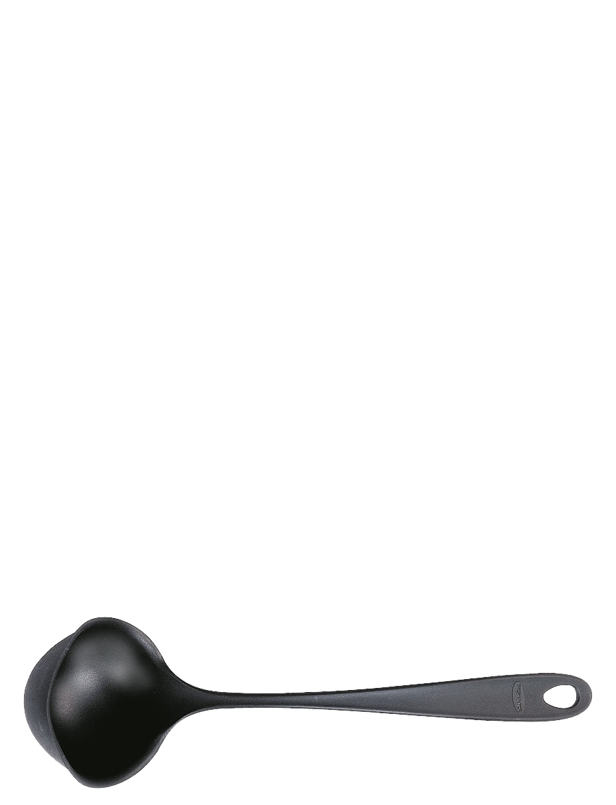 Fiskars - Essential Non-Drip Soup Ladle NEW - löffel & schöpflöffel - black - 0