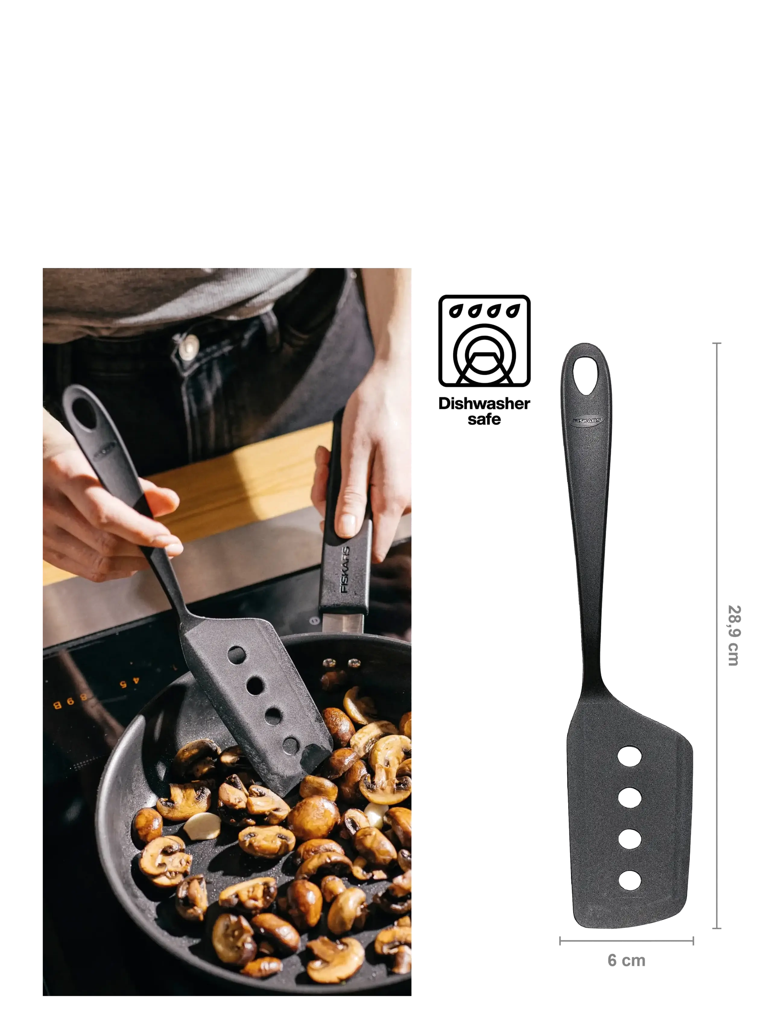 Fiskars - Essential Spatula NEW - black - 1