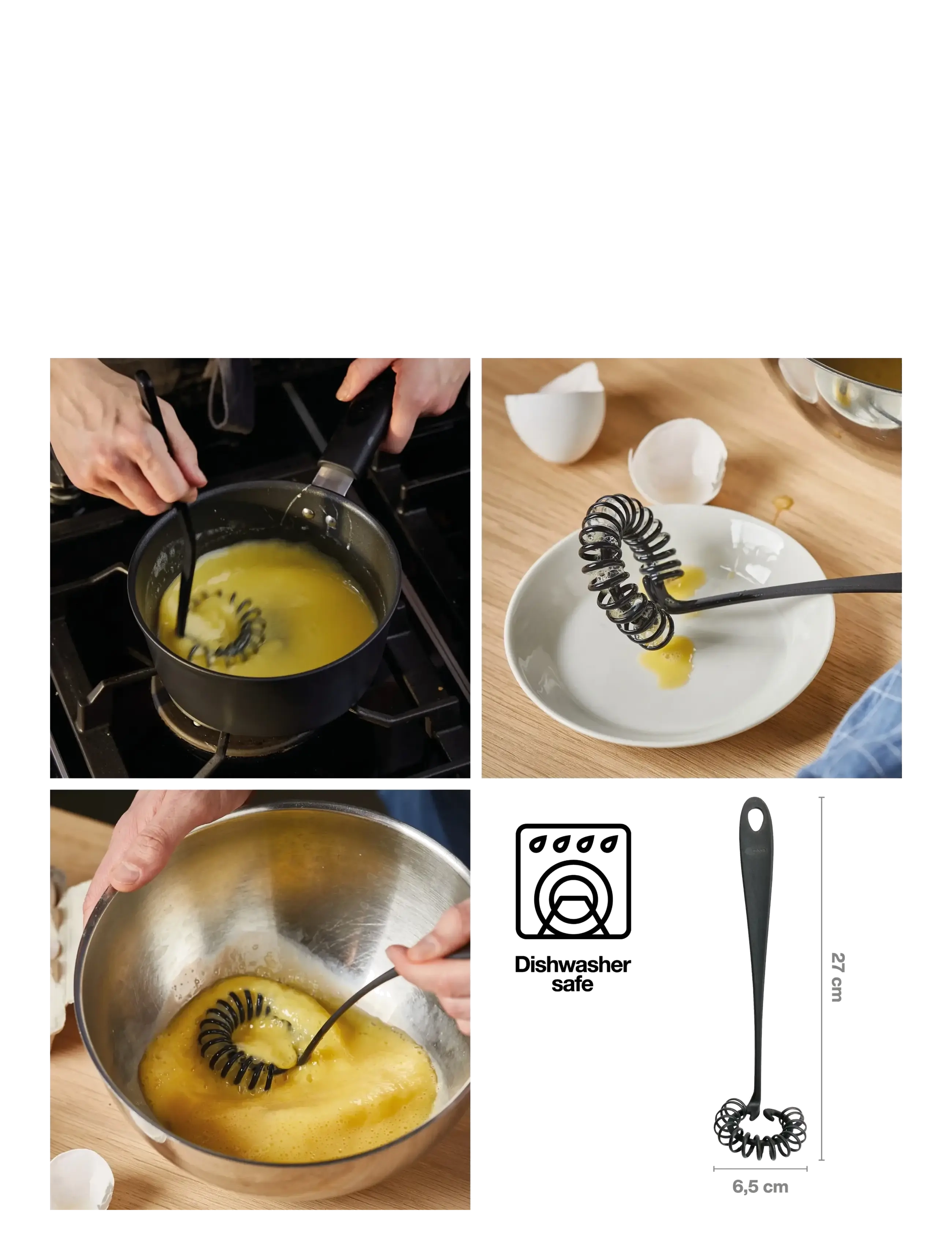 Fiskars - Essential Easy-care whisk NEW - black - 1
