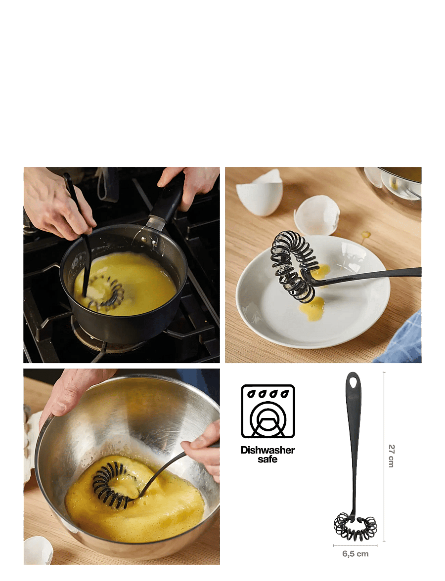 Fiskars - Essential Easy-care whisk NEW - schneebesen - black - 1