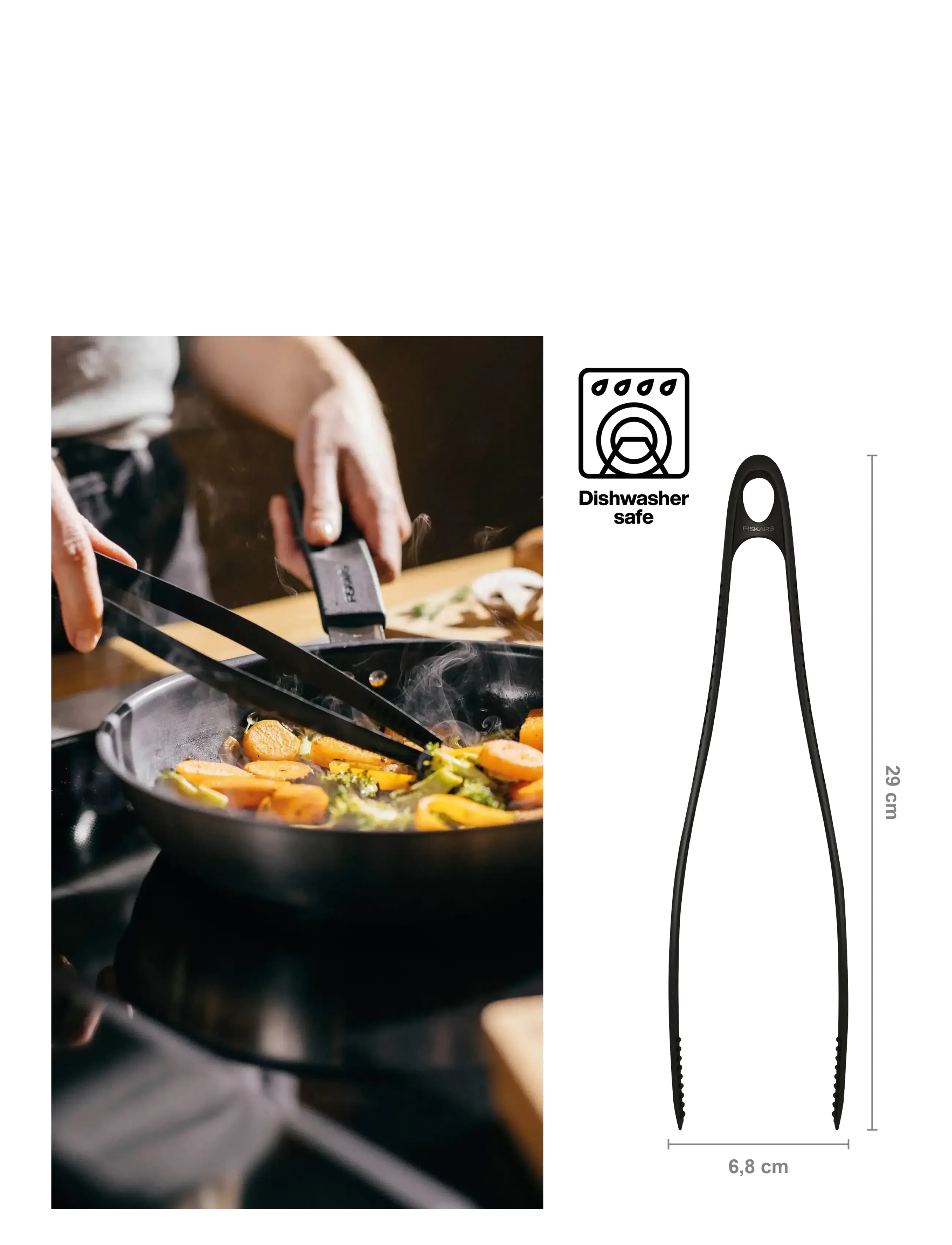 Fiskars - Essential Tongs NEW - black - 1