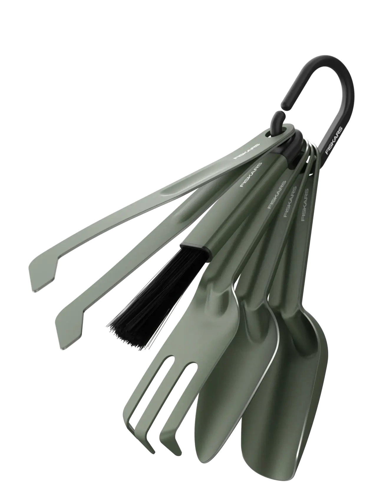 Fiskars Plant Care Soil Tool Set 5pc - Outdoor - GREEN / khaki/green