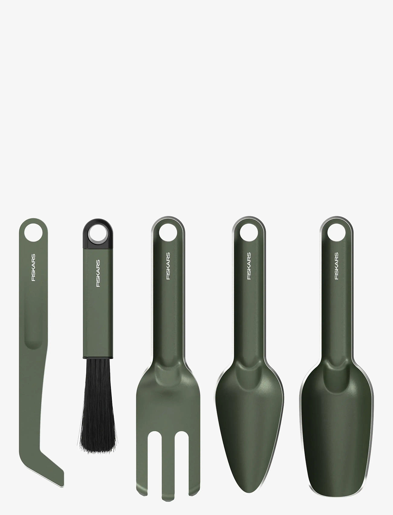 Fiskars - Plant Care Soil Tool Set 5pc - garden tools - green - 1