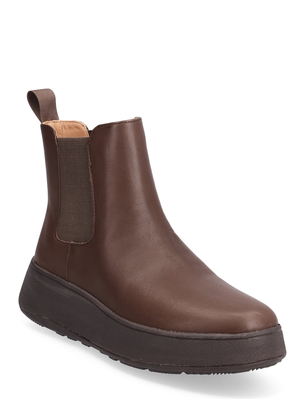 FitFlop F-Mode Leather Flatform Chelsea Boots - - 41 1