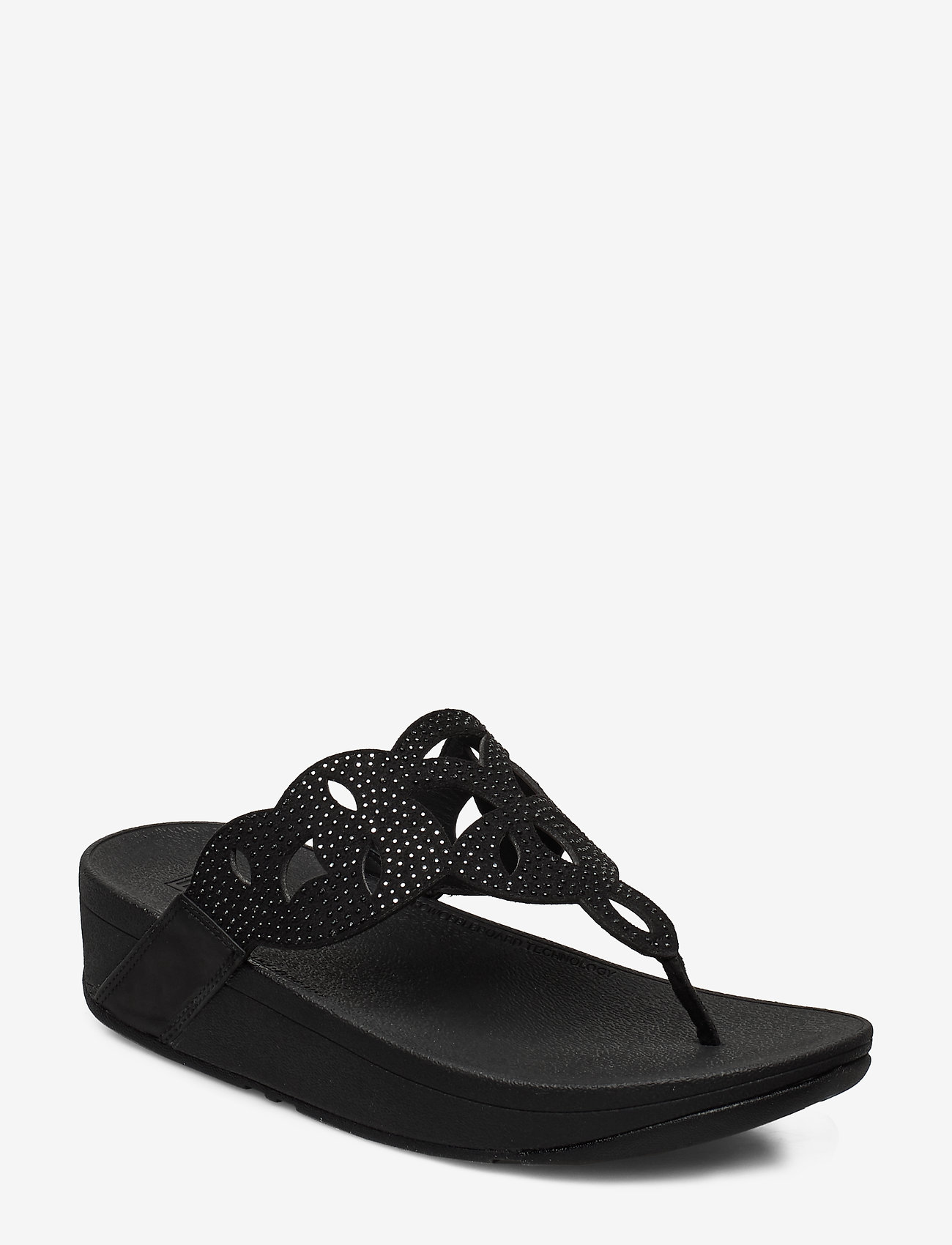 FitFlop - ELORA CRYSTAL TOE-THONGS - all black - 0