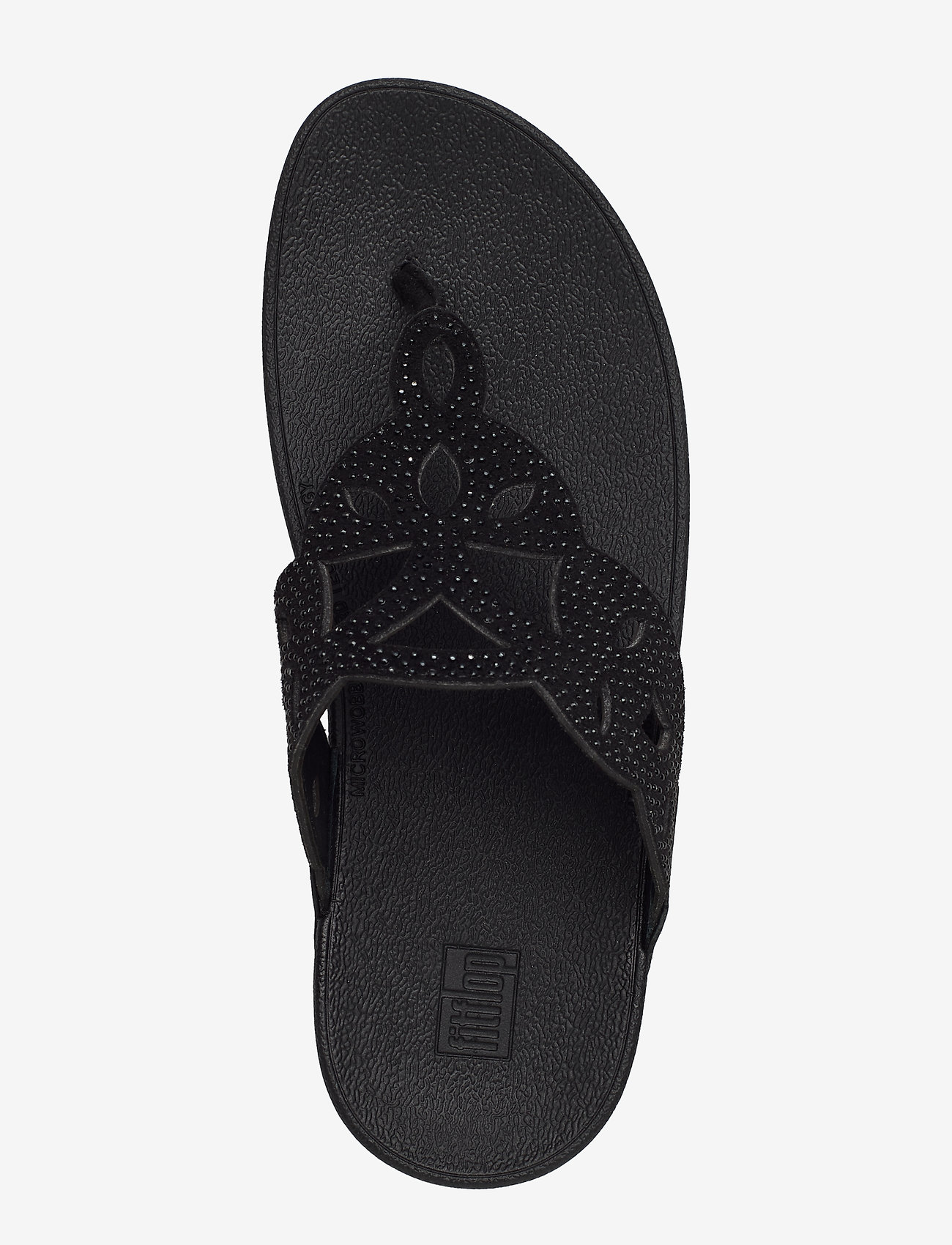 FitFlop - ELORA CRYSTAL TOE-THONGS - all black - 3