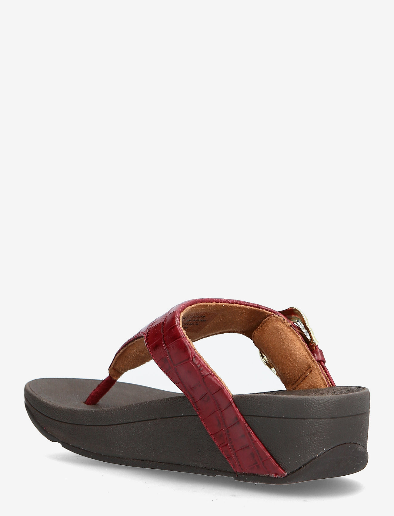 FitFlop - LOTTIE CROCO TOE-THONGS - maroon - 2