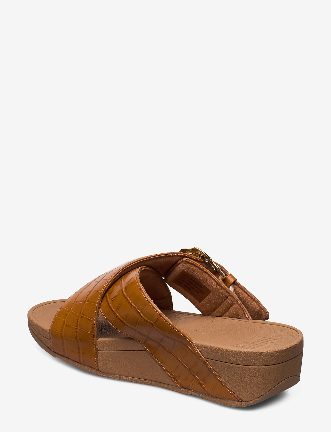FitFlop - LULU CROCO SLIDES - light tan - 2