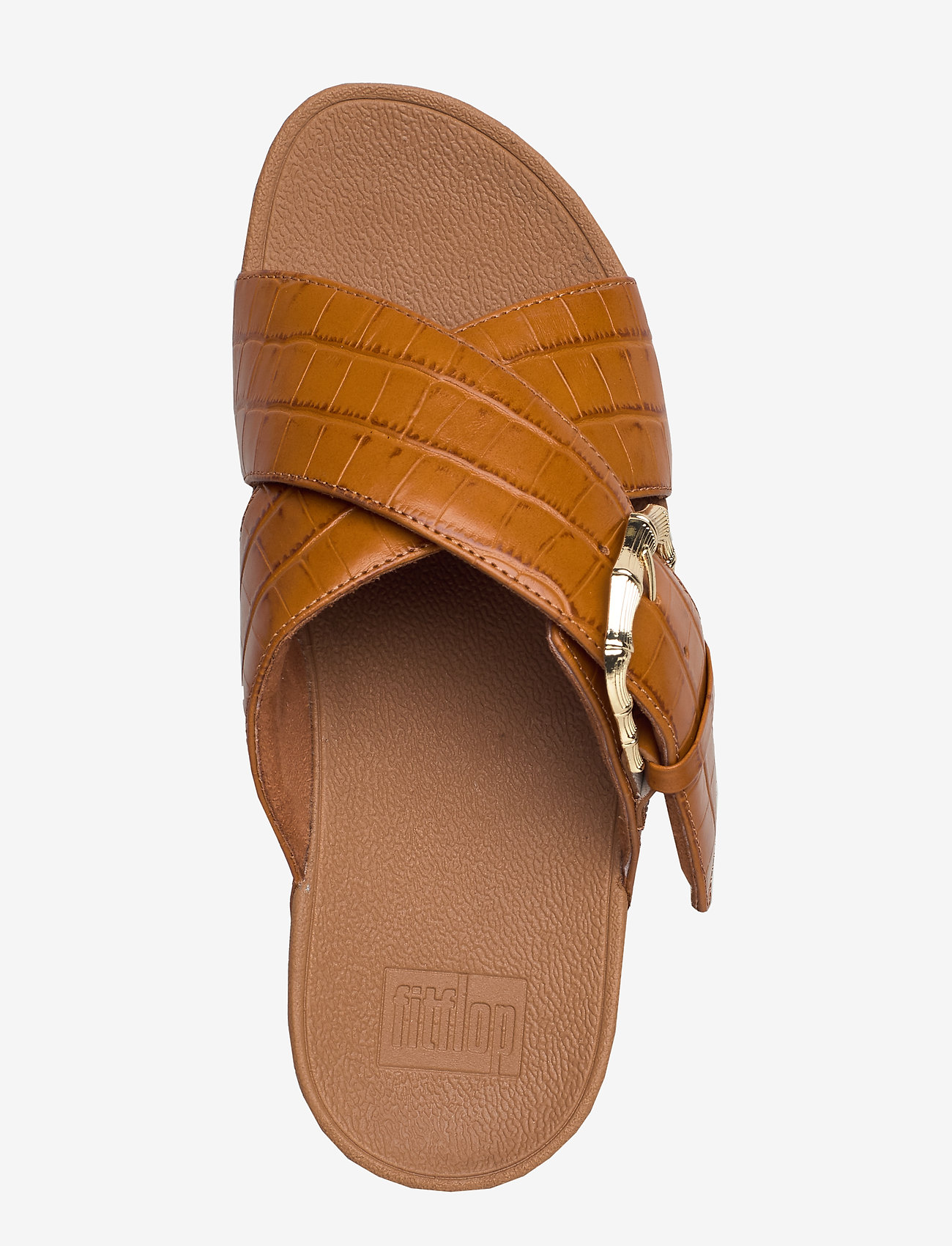 FitFlop - LULU CROCO SLIDES - light tan - 3