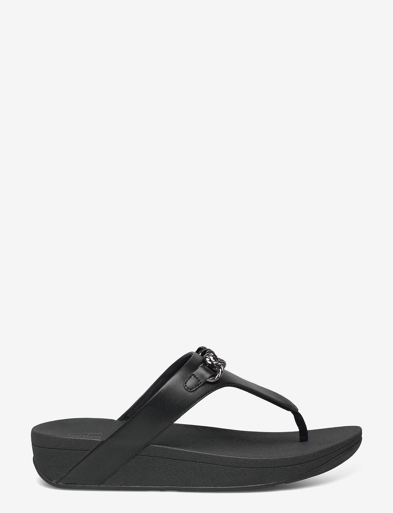 FitFlop - LOTTIE CHAIN TOE-THONGS - all black - 1