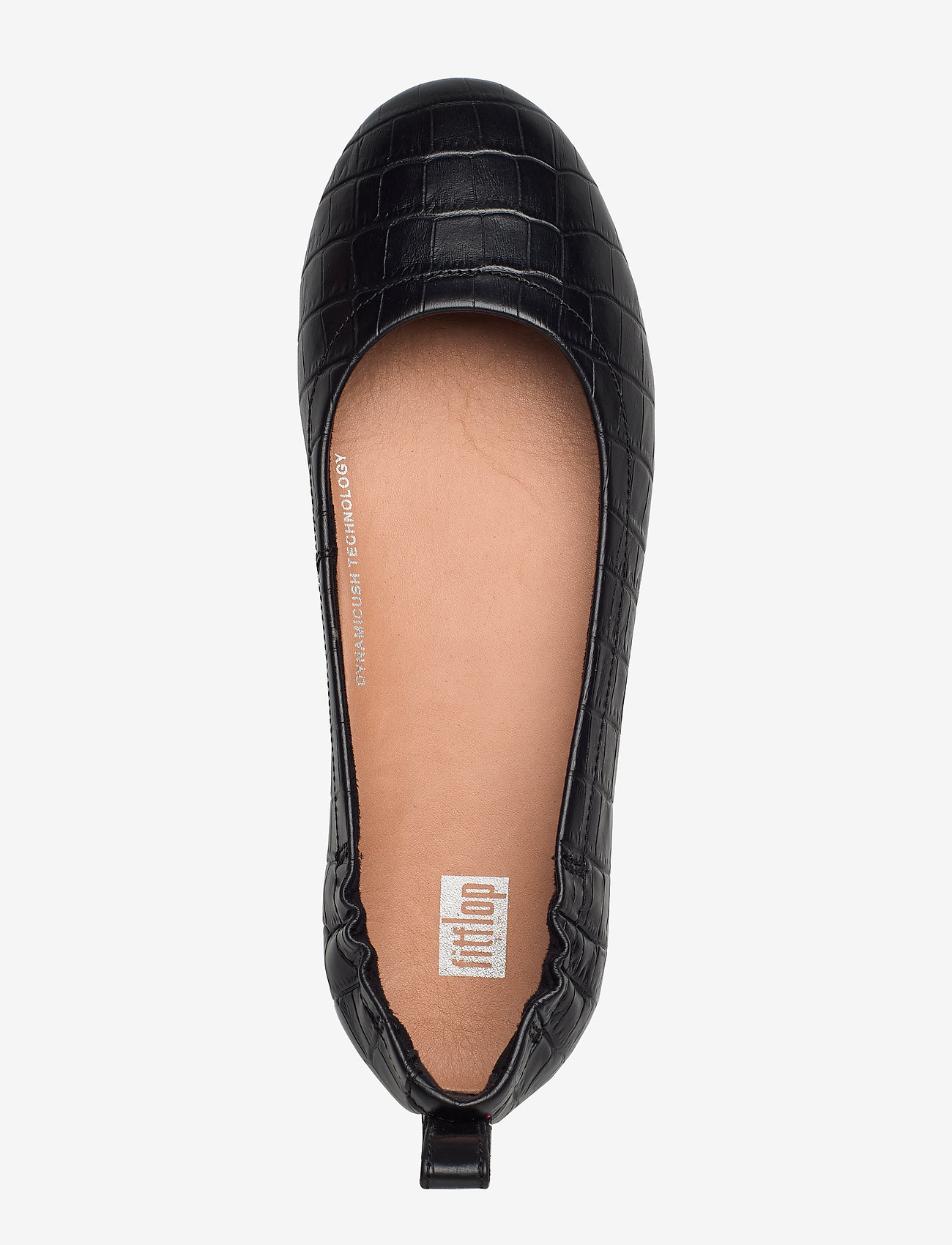 FitFlop - ALLEGRO CROCO BALLERINAS - all black - 3