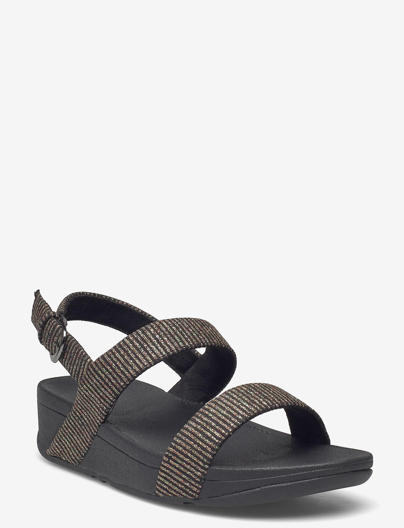 FitFlop - LOTTIE GLITTER STRIPE BACK-STRAP SANDALS - all black - 0