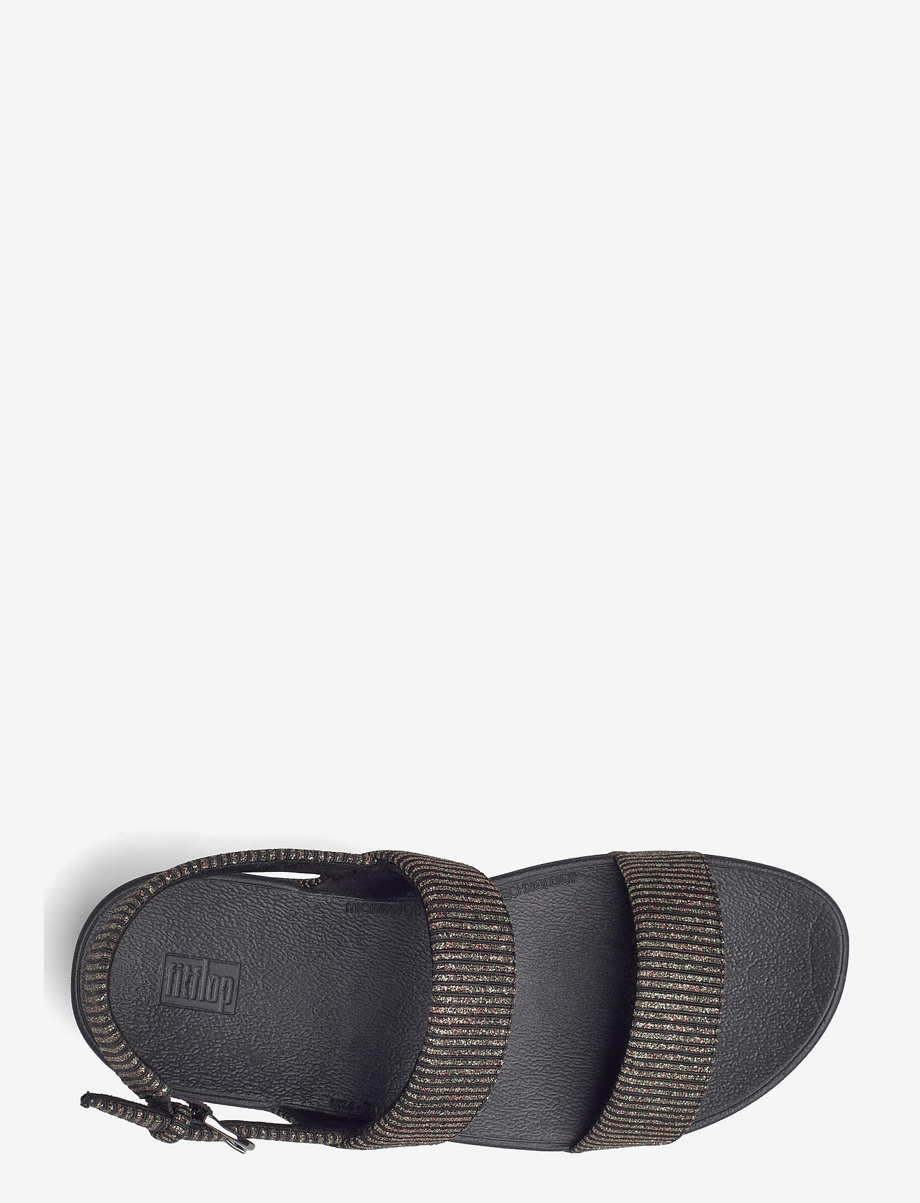 FitFlop - LOTTIE GLITTER STRIPE BACK-STRAP SANDALS - all black - 4