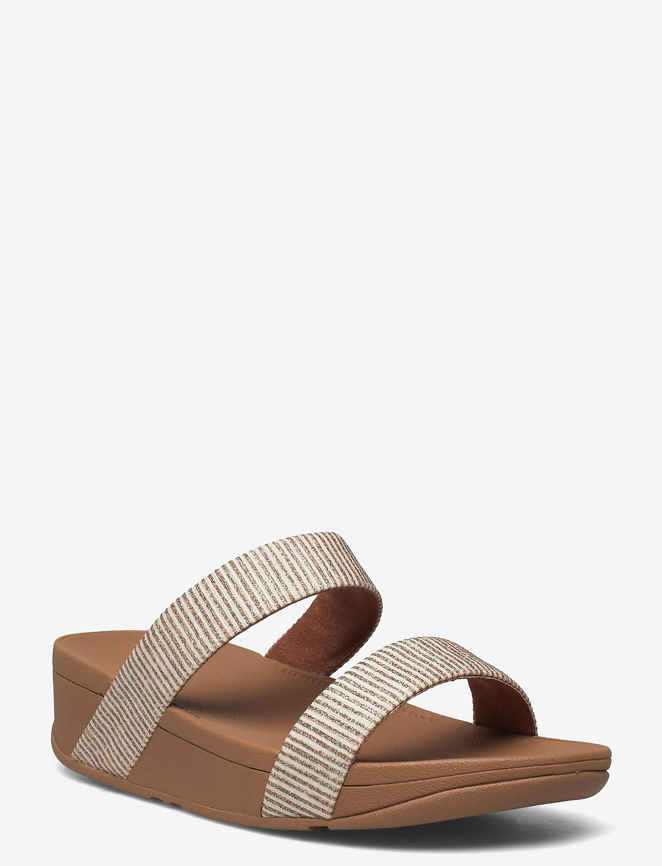 FitFlop - LOTTIE GLITTER STRIPE SLIDES - stone - 0