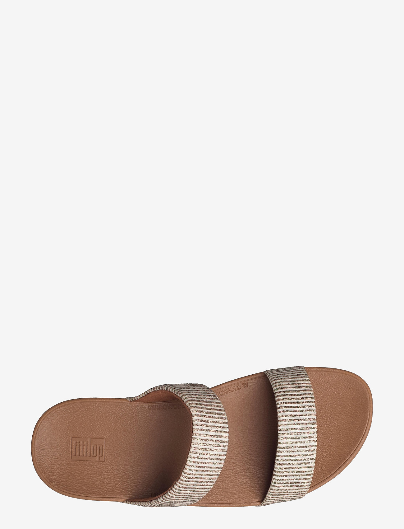 FitFlop - LOTTIE GLITTER STRIPE SLIDES - stone - 3