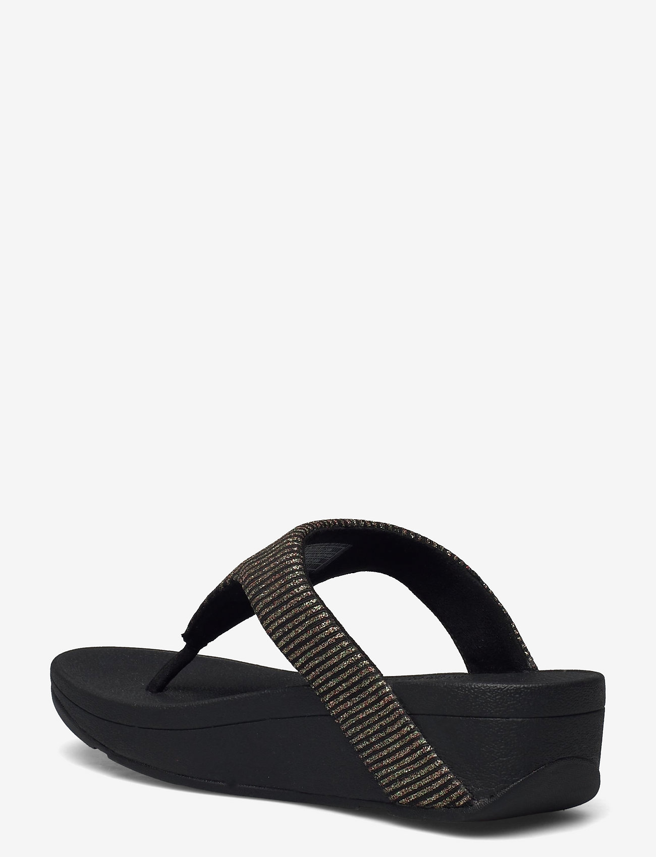 FitFlop - LOTTIE GLITTER STRIPE TOE-THONGS - all black - 2