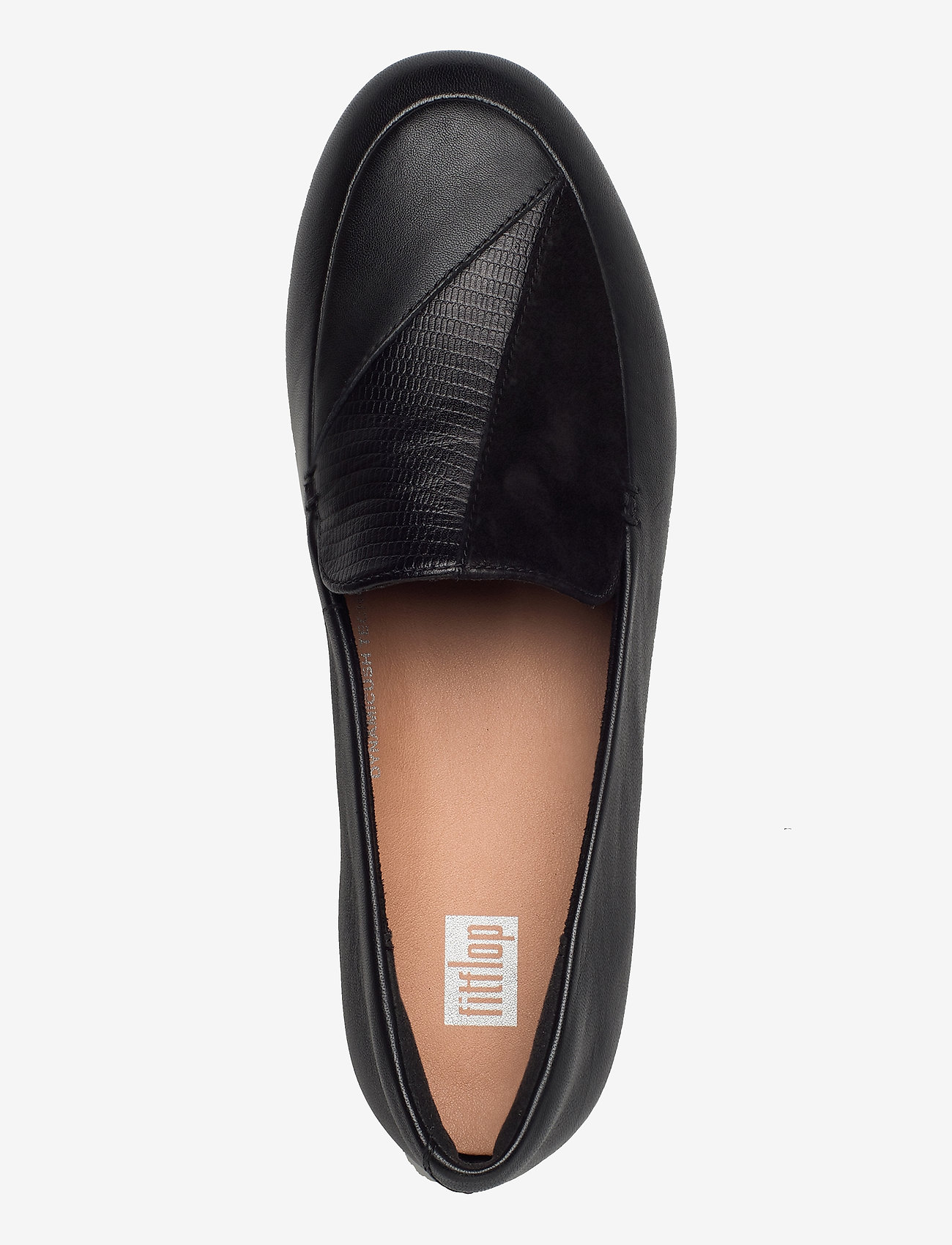 FitFlop - LENA LIZARD-EMBOSSED LOAFERS - all black - 3