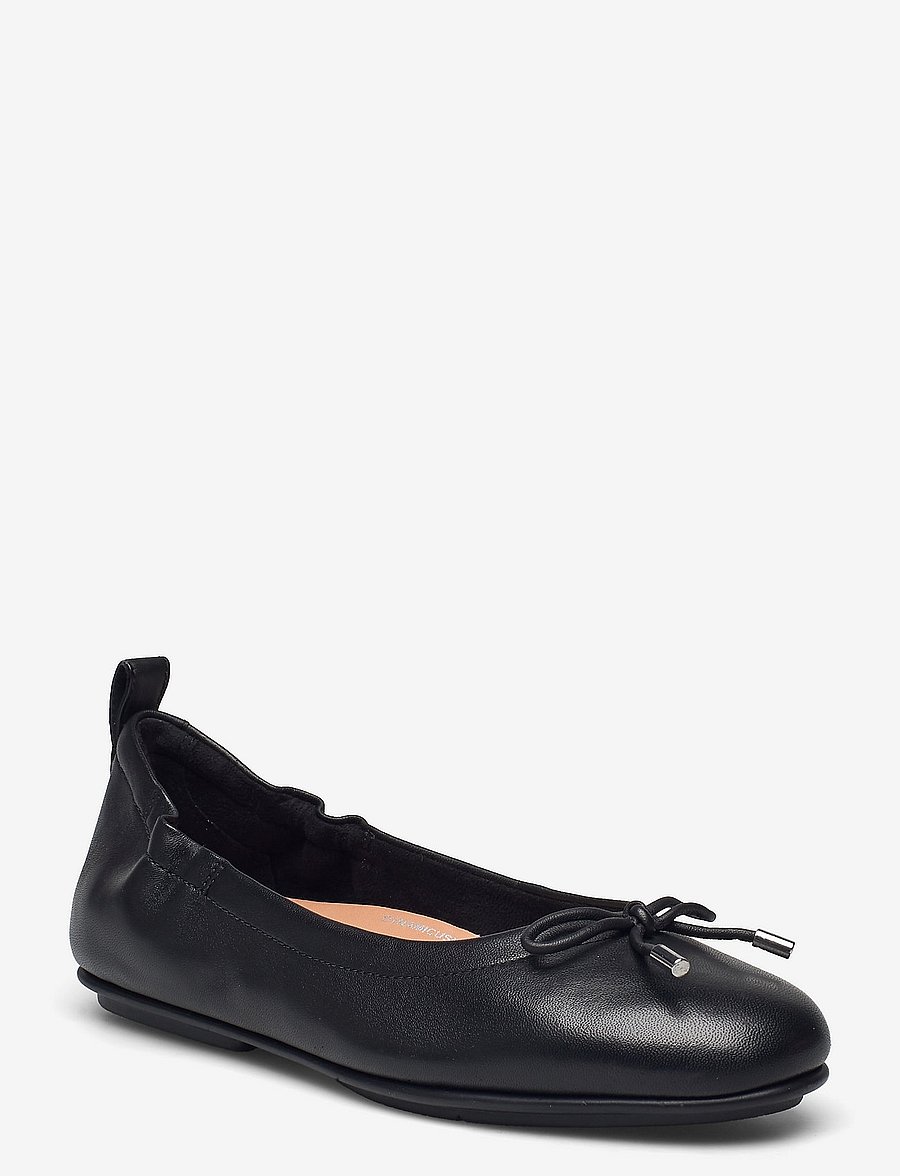 FitFlop - ALLEGRO BOW LEATHER BALLERINAS - all black - 0