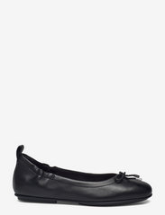FitFlop - ALLEGRO BOW LEATHER BALLERINAS - juhlamuotia outlet-hintaan - all black - 1