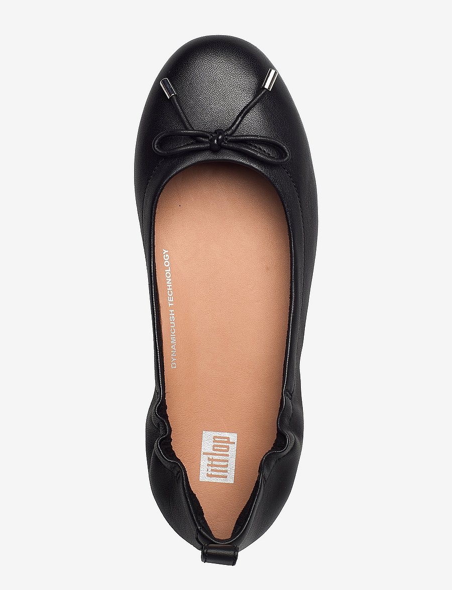 FitFlop - ALLEGRO BOW LEATHER BALLERINAS - all black - 3