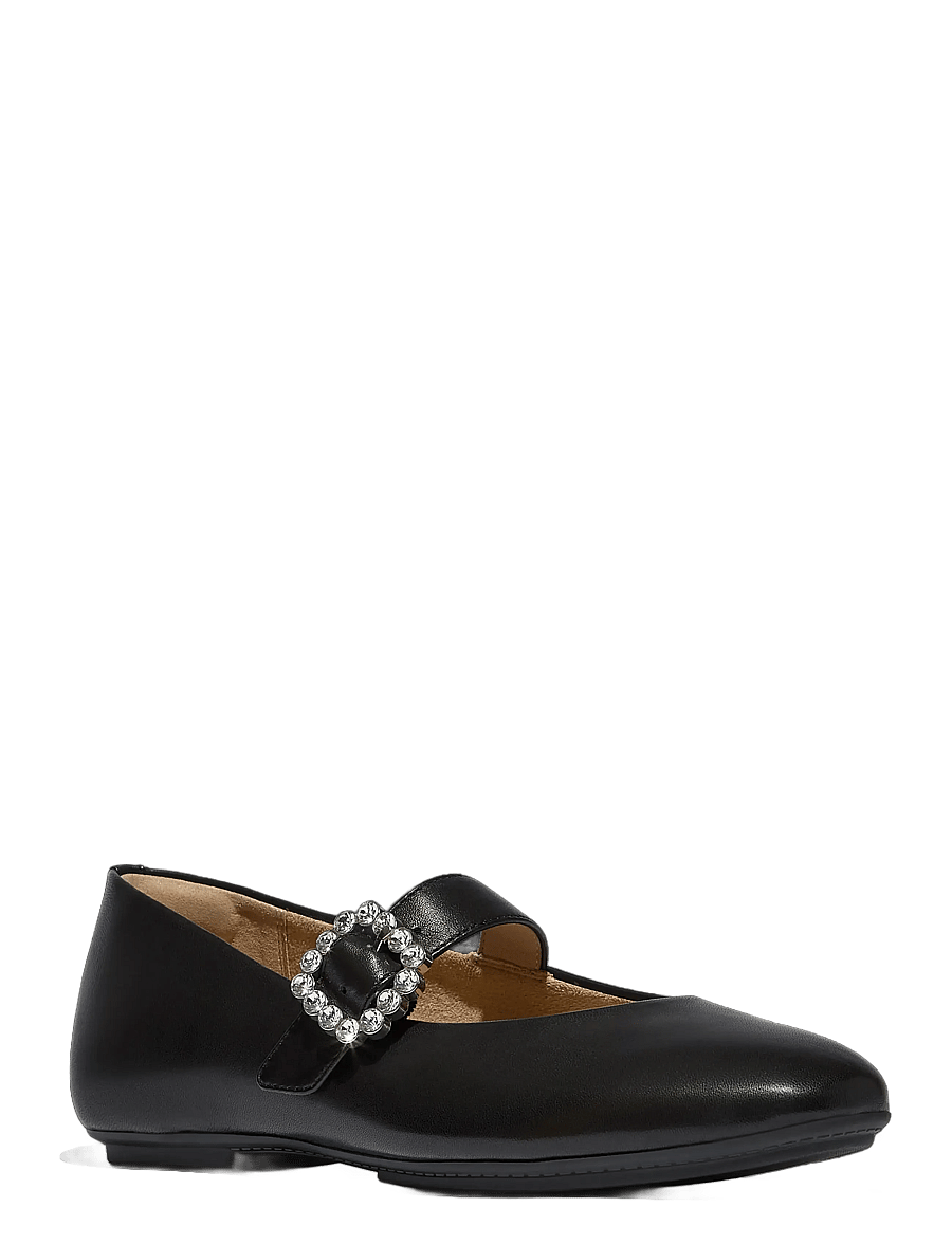 FitFlop - DELICATO CRYSTAL-BUCKLE LEATHER MARY JANES - black - 1