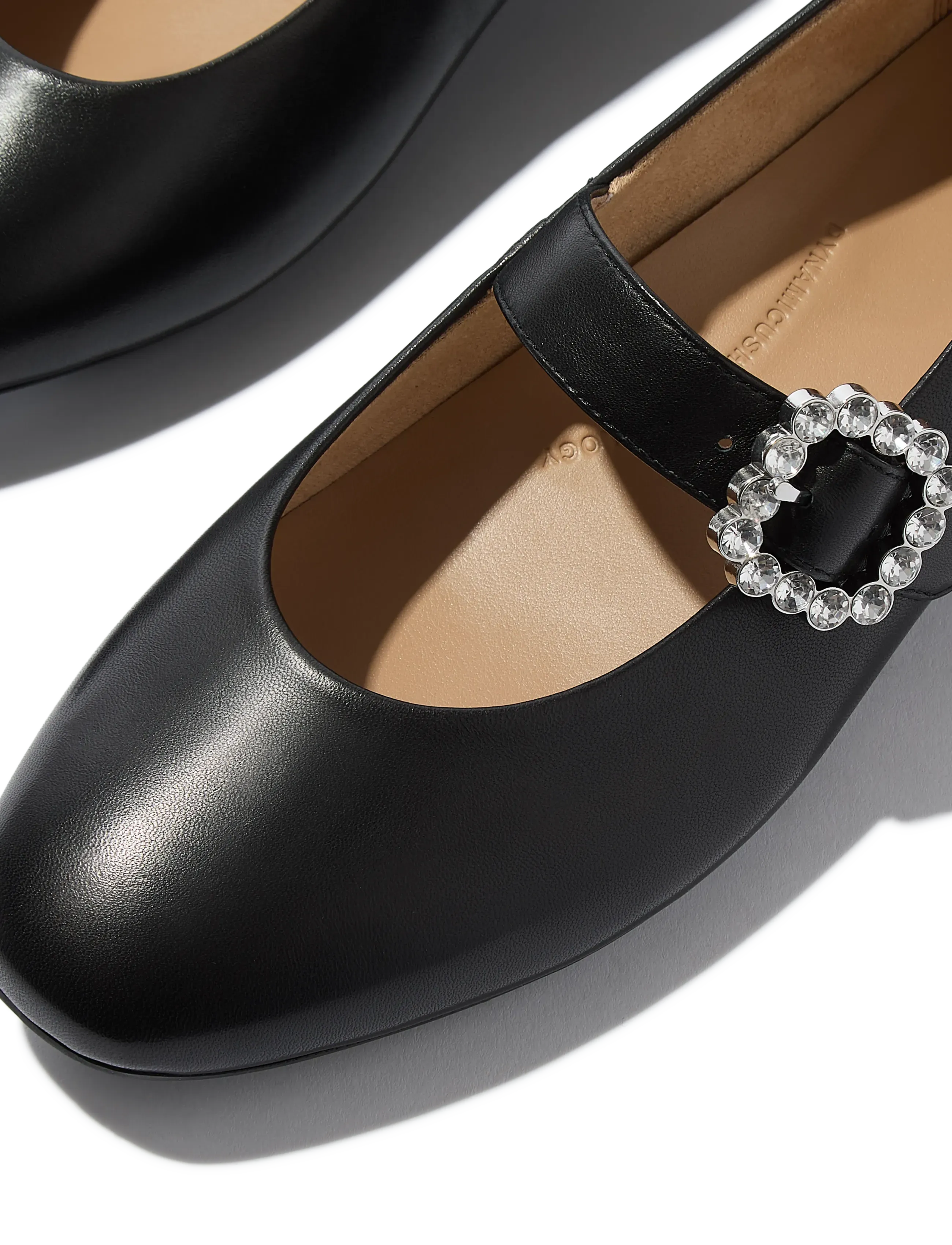FitFlop - DELICATO CRYSTAL-BUCKLE LEATHER MARY JANES - black - 4