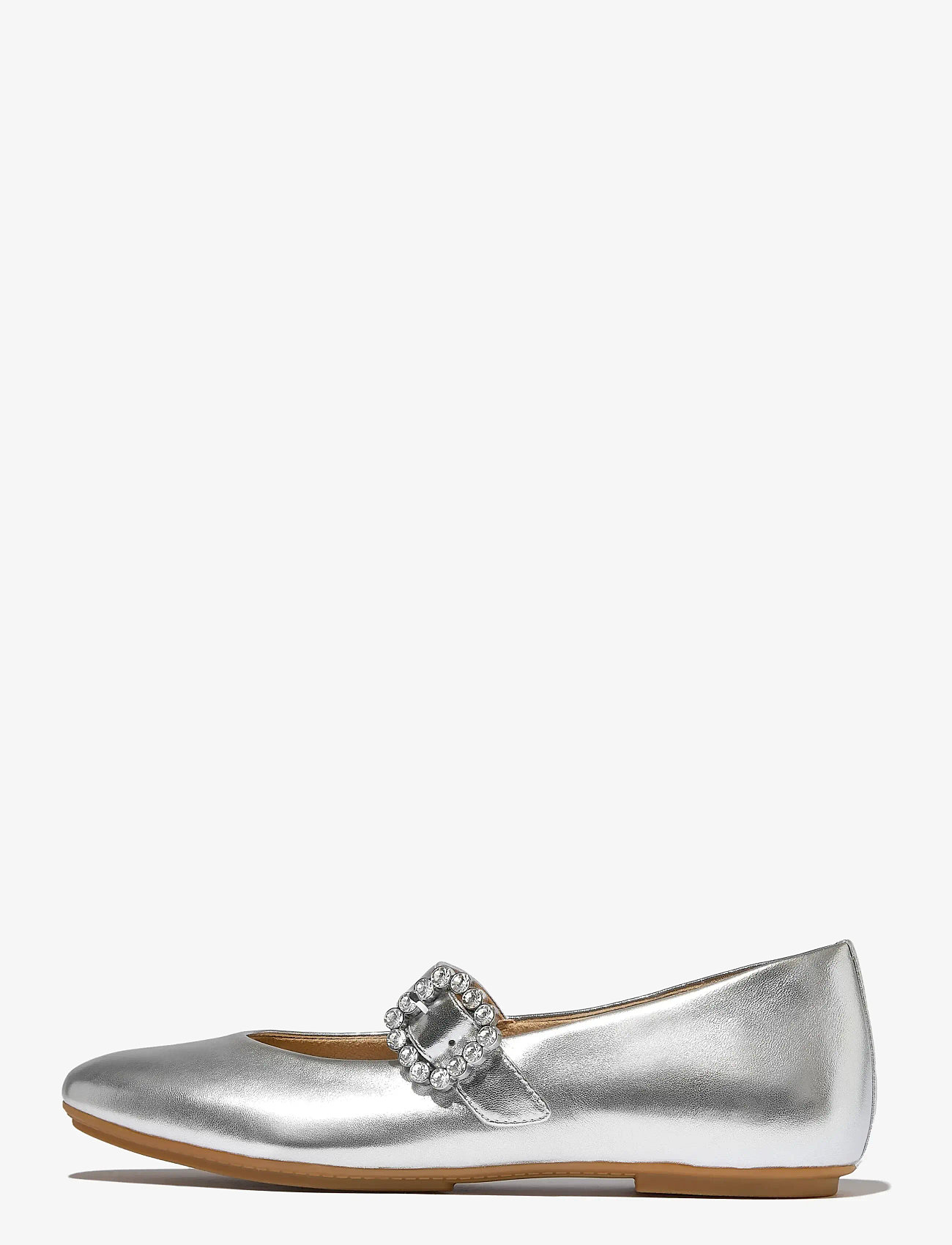 FitFlop - DELICATO CRYSTAL-BUCKLE LEATHER MARY JANES - speciella tillfällen - silver - 1