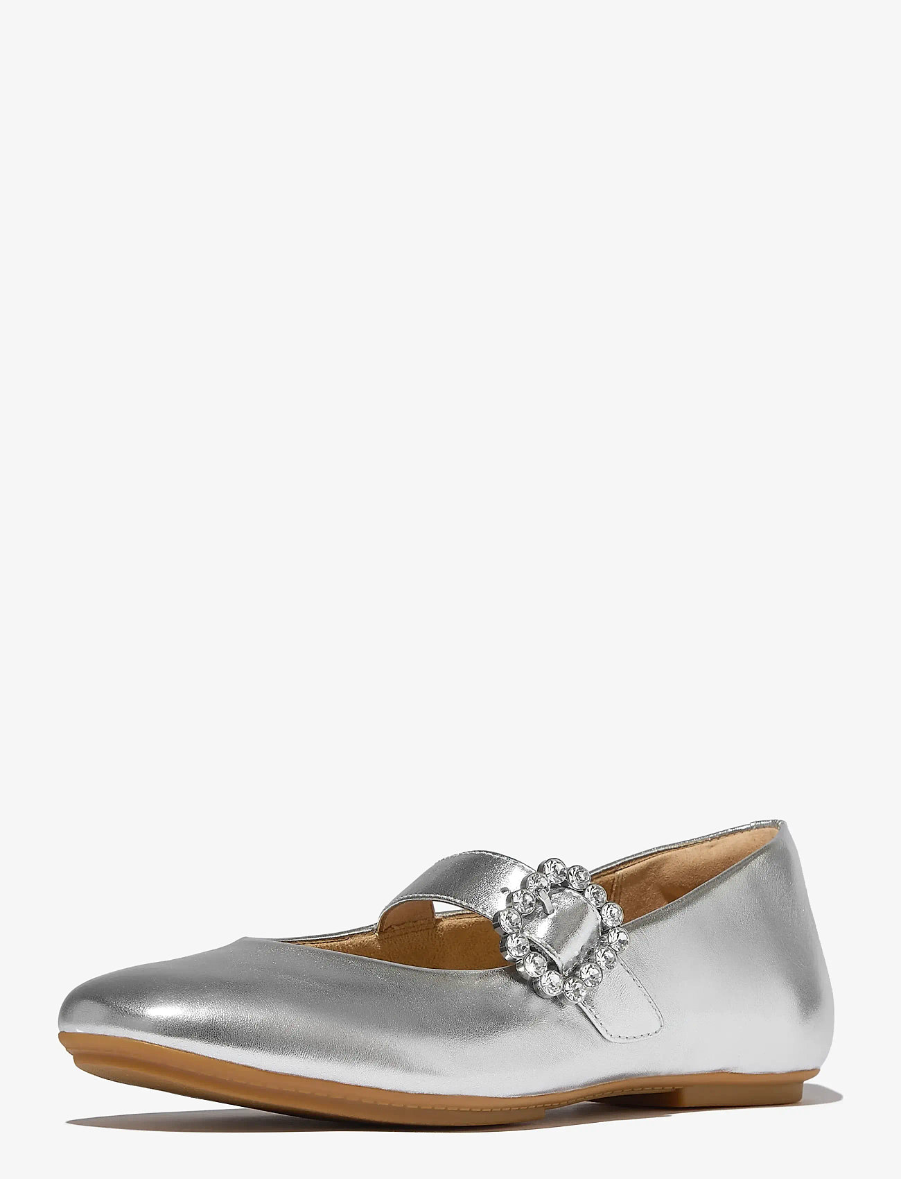 FitFlop - DELICATO CRYSTAL-BUCKLE LEATHER MARY JANES - speciella tillfällen - silver - 2