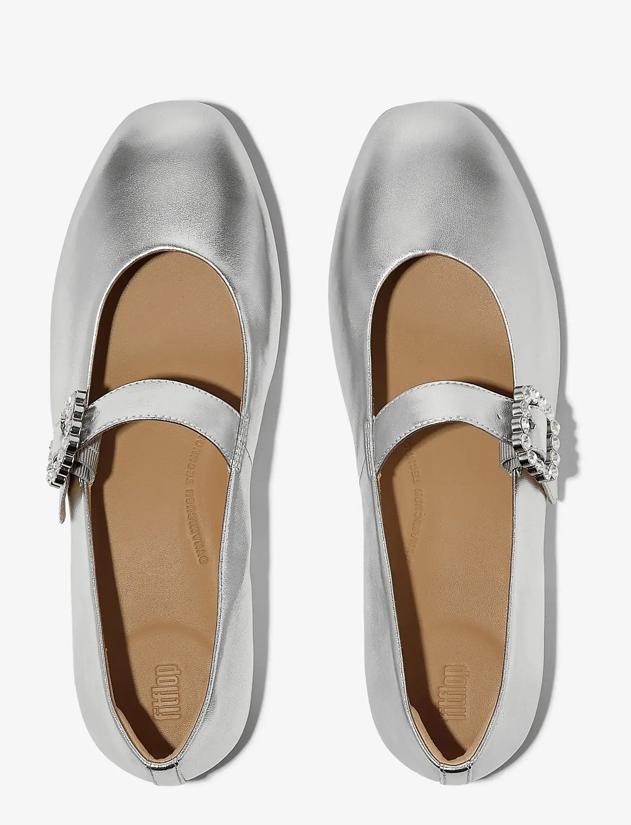 FitFlop - DELICATO CRYSTAL-BUCKLE LEATHER MARY JANES - speciella tillfällen - silver - 3