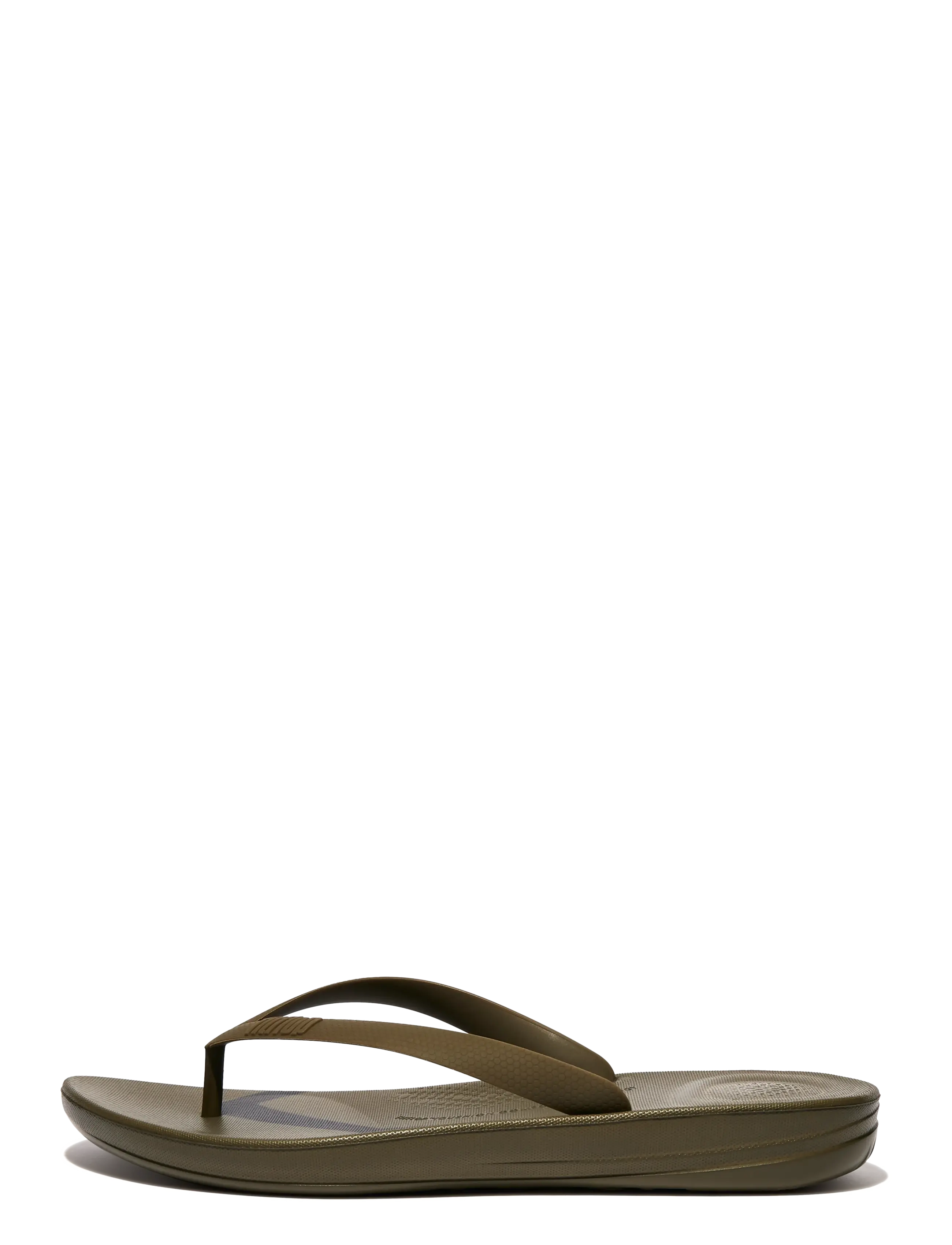 FitFlop IQUSHION ERGONOMIC FLIP-FLOPS - Sandaler - MOSSY / khaki/green