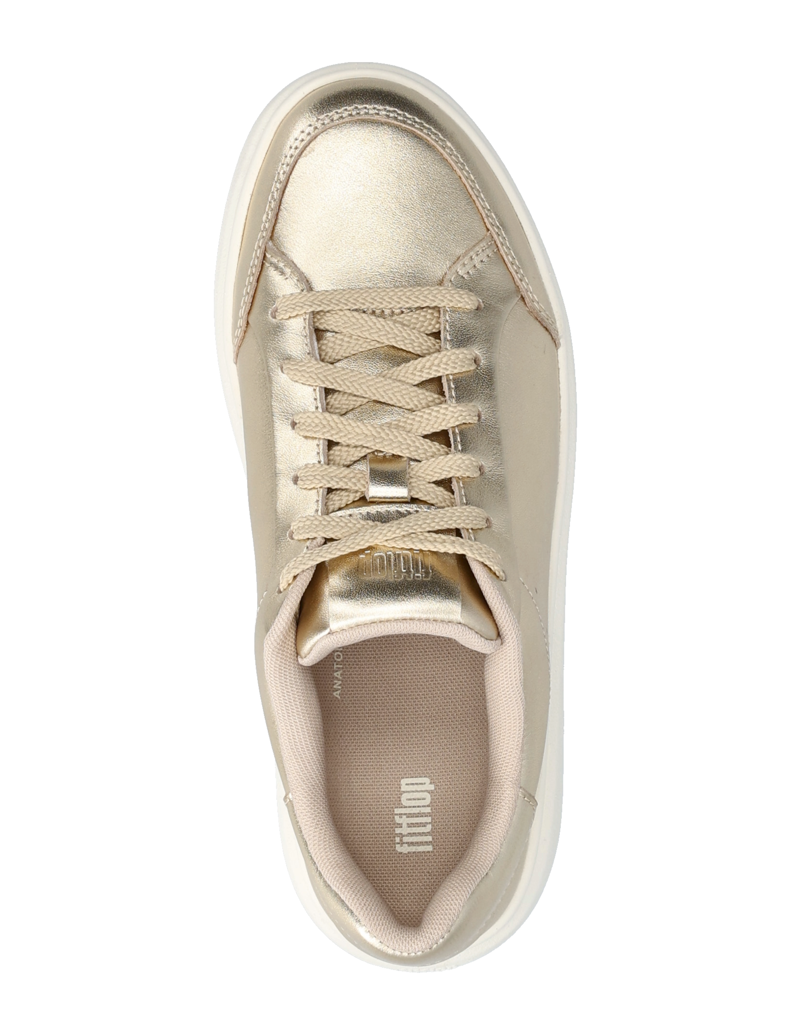 FitFlop - RTG METALLIC-LEATHER SNEAKERS - låga sneakers - platino - 4