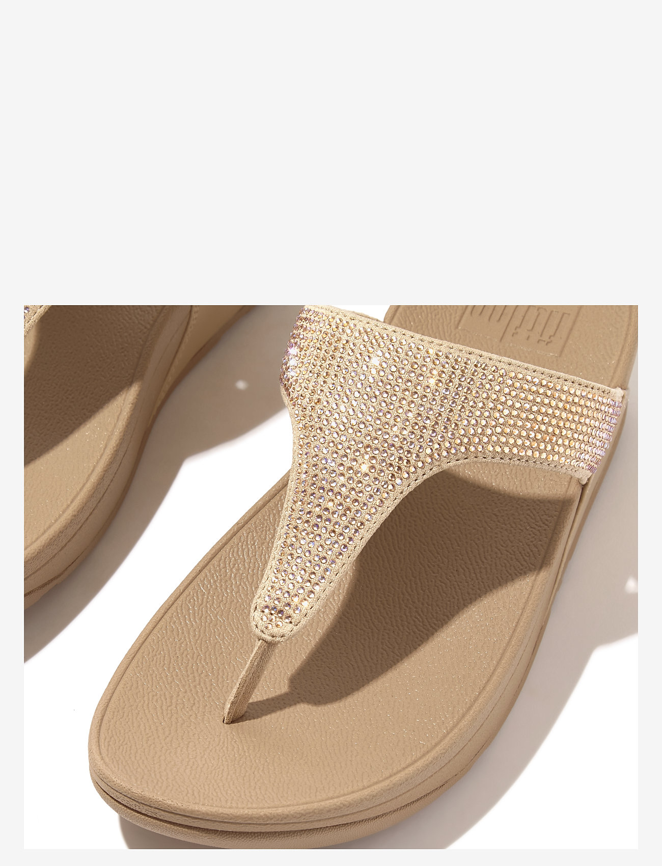 FitFlop - LULU CRYSTAL EMBELLISHED TOE-POST SANDALS - plateau-sandalen - latte beige - 2