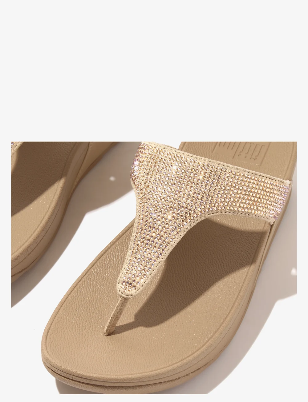 FitFlop - LULU CRYSTAL EMBELLISHED TOE-POST SANDALS - plateau-sandalen - latte beige - 2