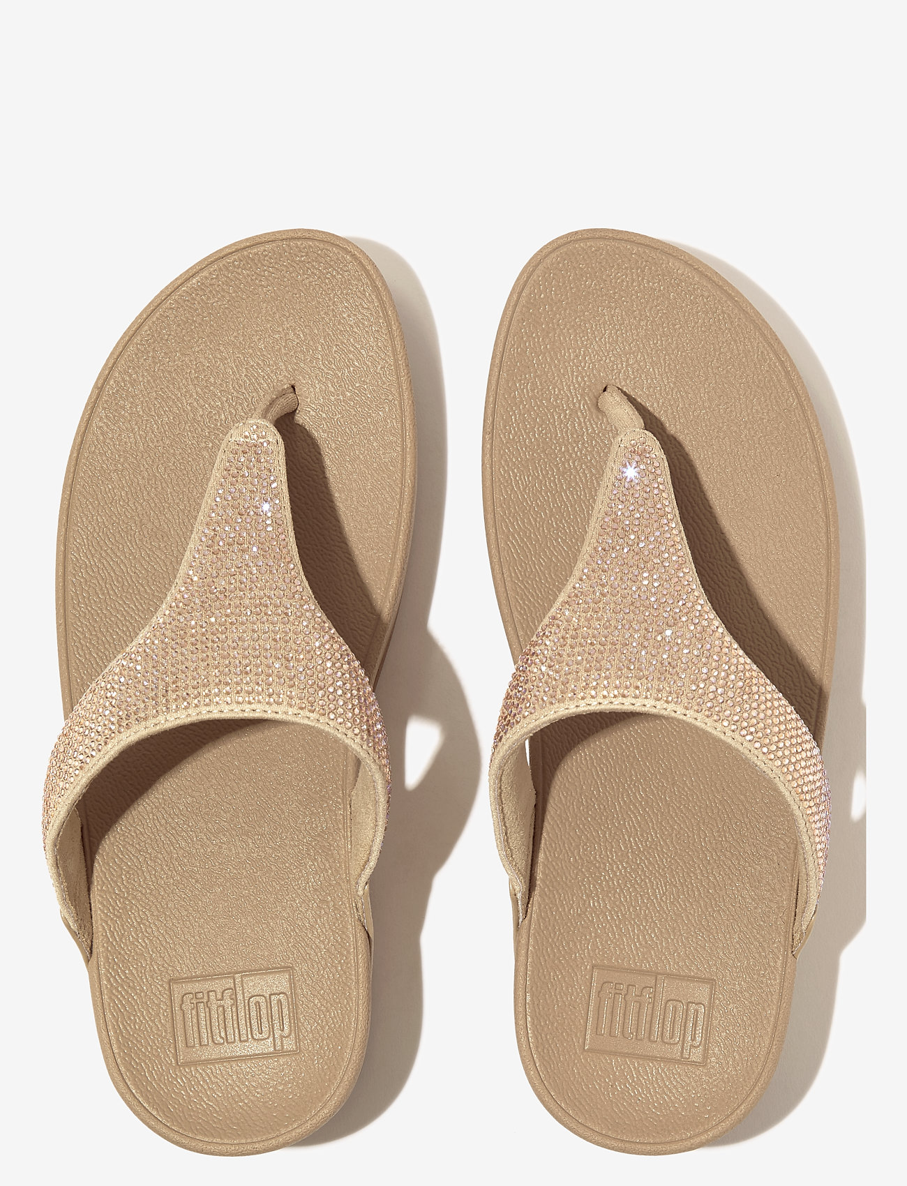 FitFlop - LULU CRYSTAL EMBELLISHED TOE-POST SANDALS - plateau-sandalen - latte beige - 3
