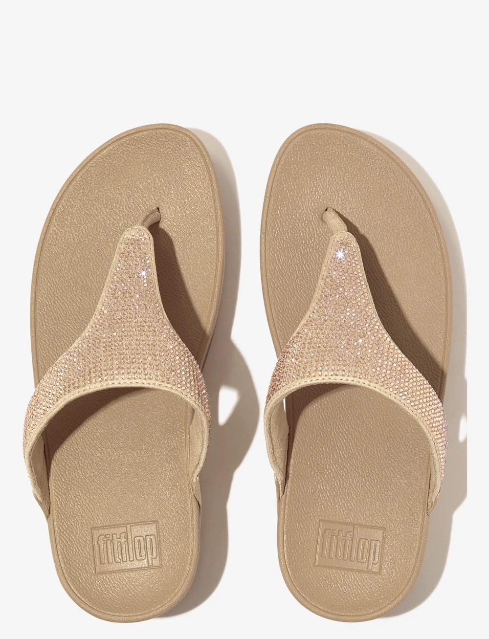 FitFlop - LULU CRYSTAL EMBELLISHED TOE-POST SANDALS - plateau-sandalen - latte beige - 3