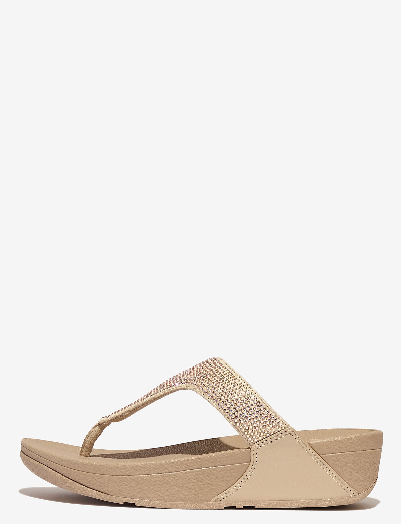 FitFlop - LULU CRYSTAL EMBELLISHED TOE-POST SANDALS - plateau-sandalen - latte beige - 4