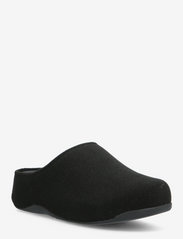 FitFlop - SHUV FELT CLOGS - slippers - all black - 0